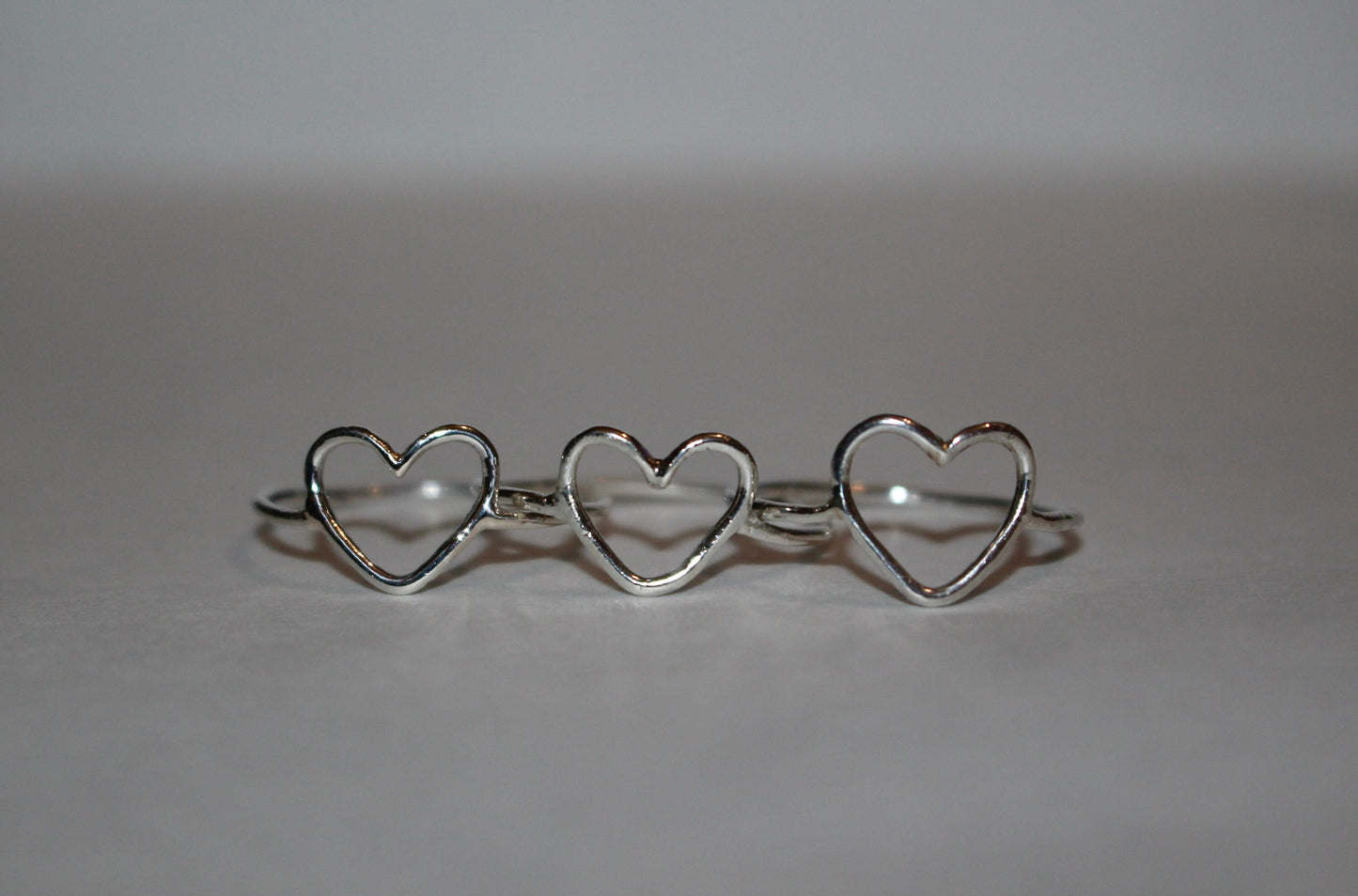 Sterling Silver One of a Kind Heart Rings