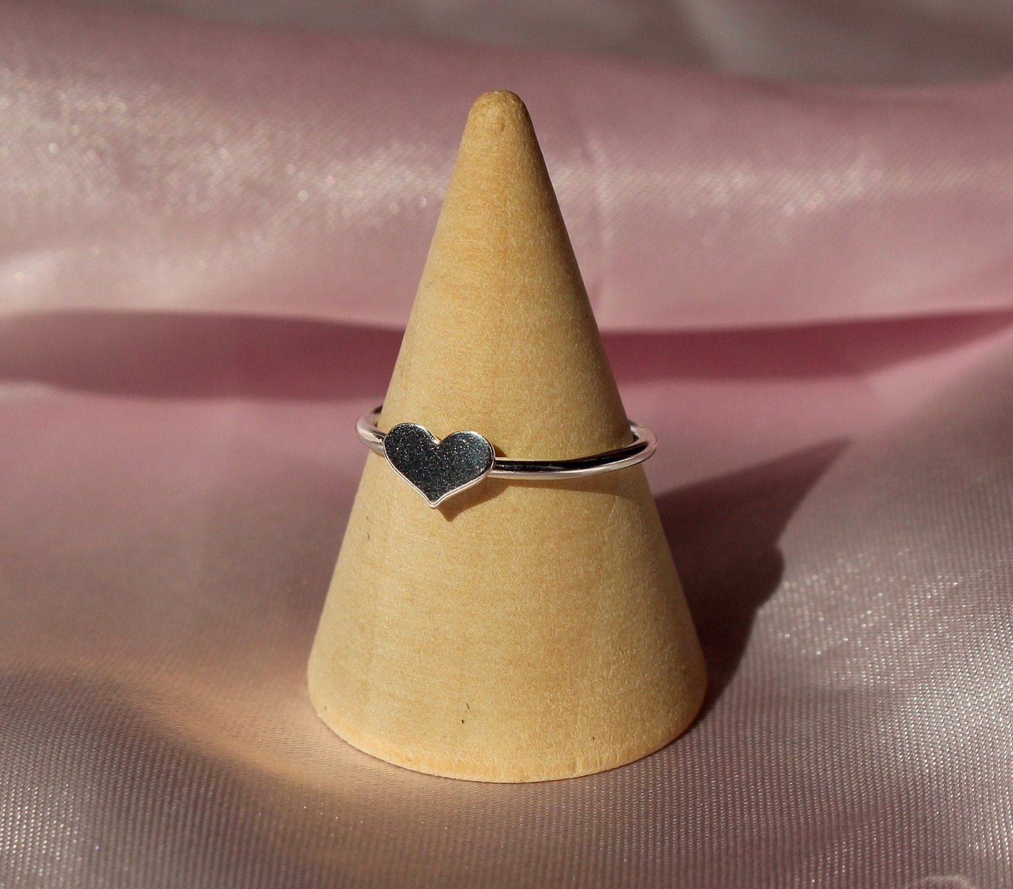 Tiny Heart Ring in Sterling Silver