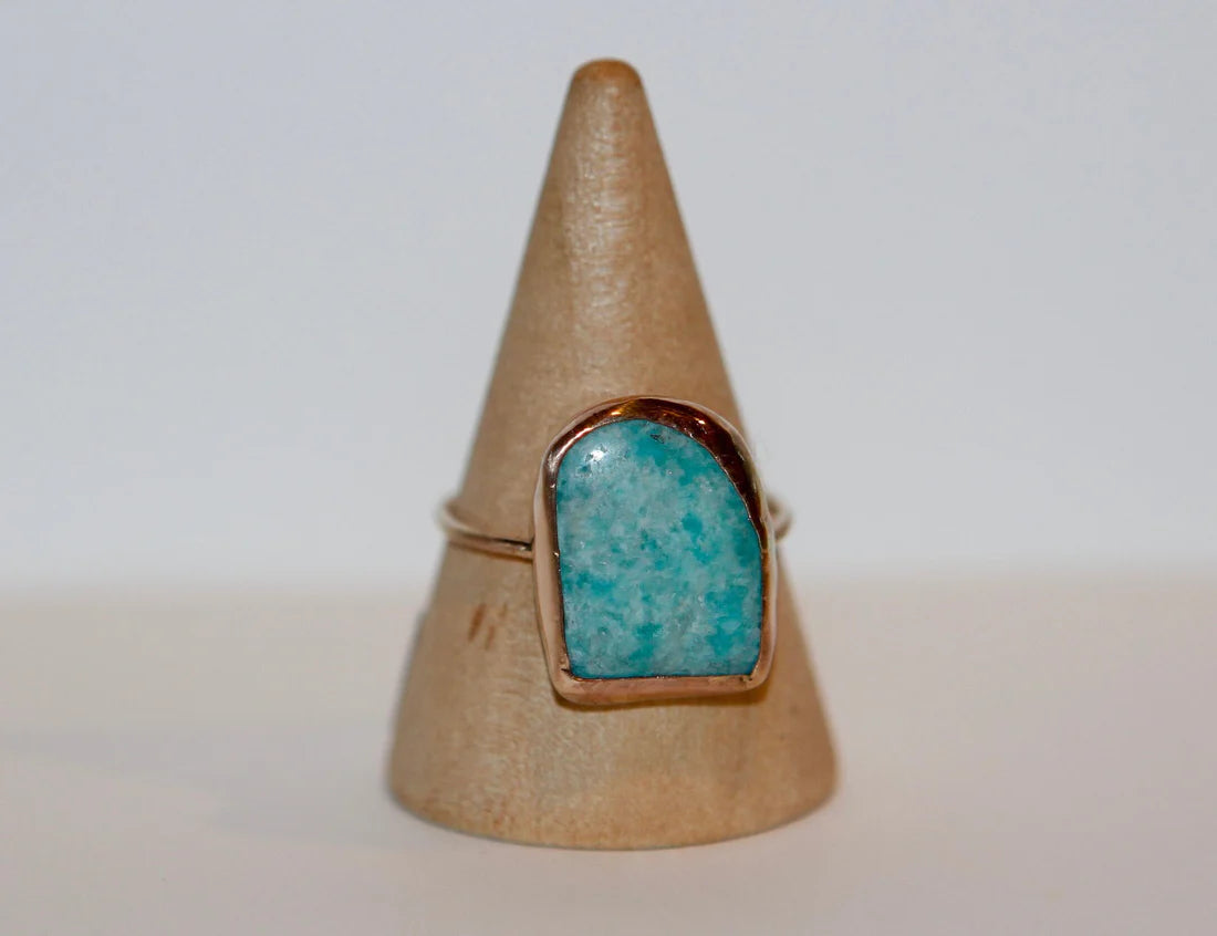 Amazonite Ring in 14k Gold Fill - Size 6.75