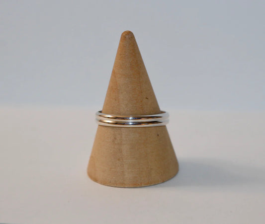 Delicate Chain Ring Available in Sterling Silver and 14k Gold Fill, Reversible Ring, Stackable Ring