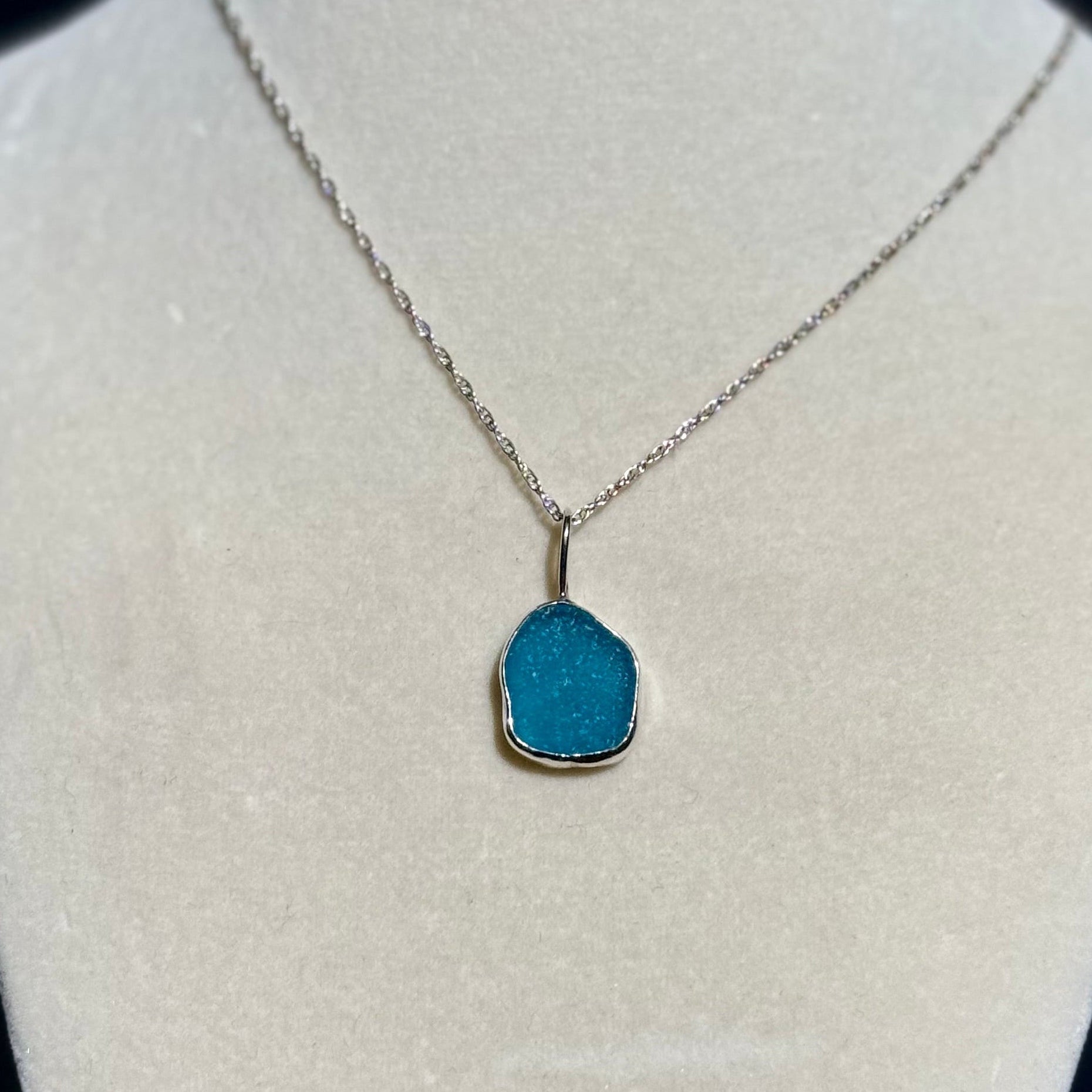 Turquoise Sea Glass Necklace