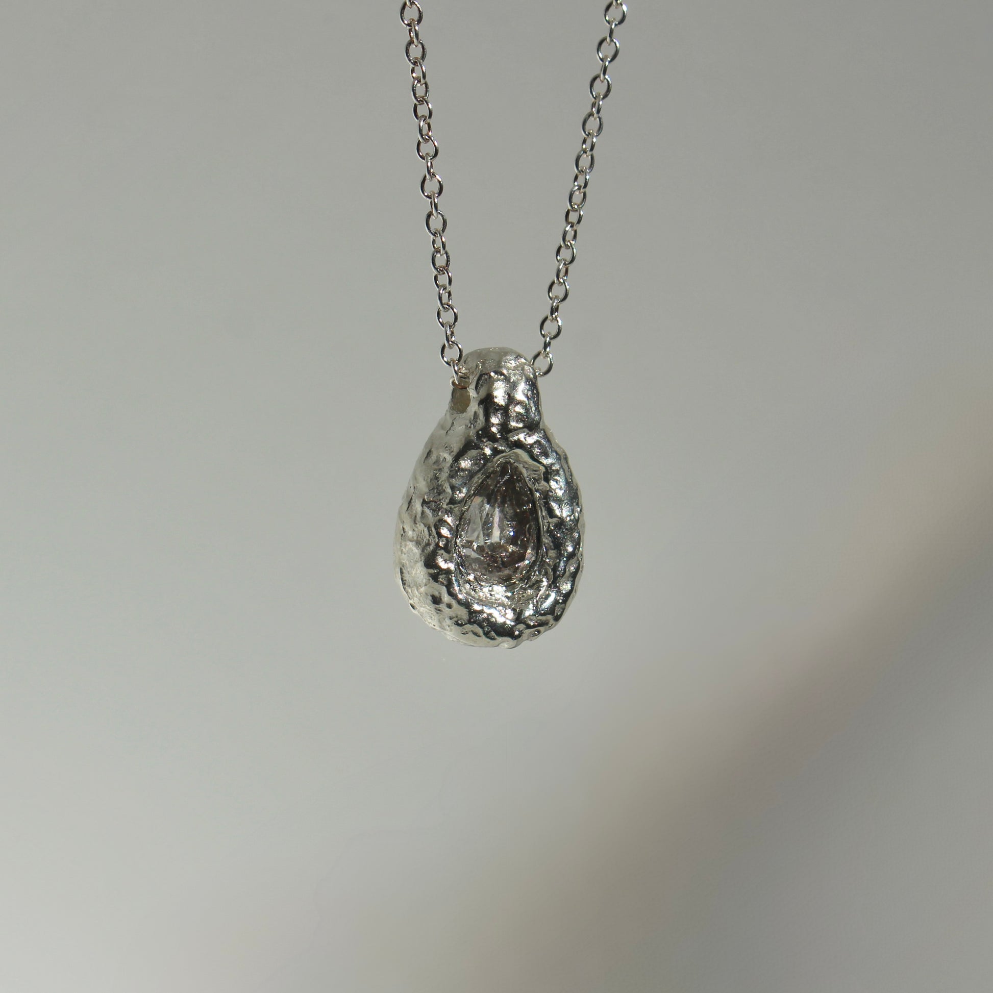 Ember Drop Pear Necklace