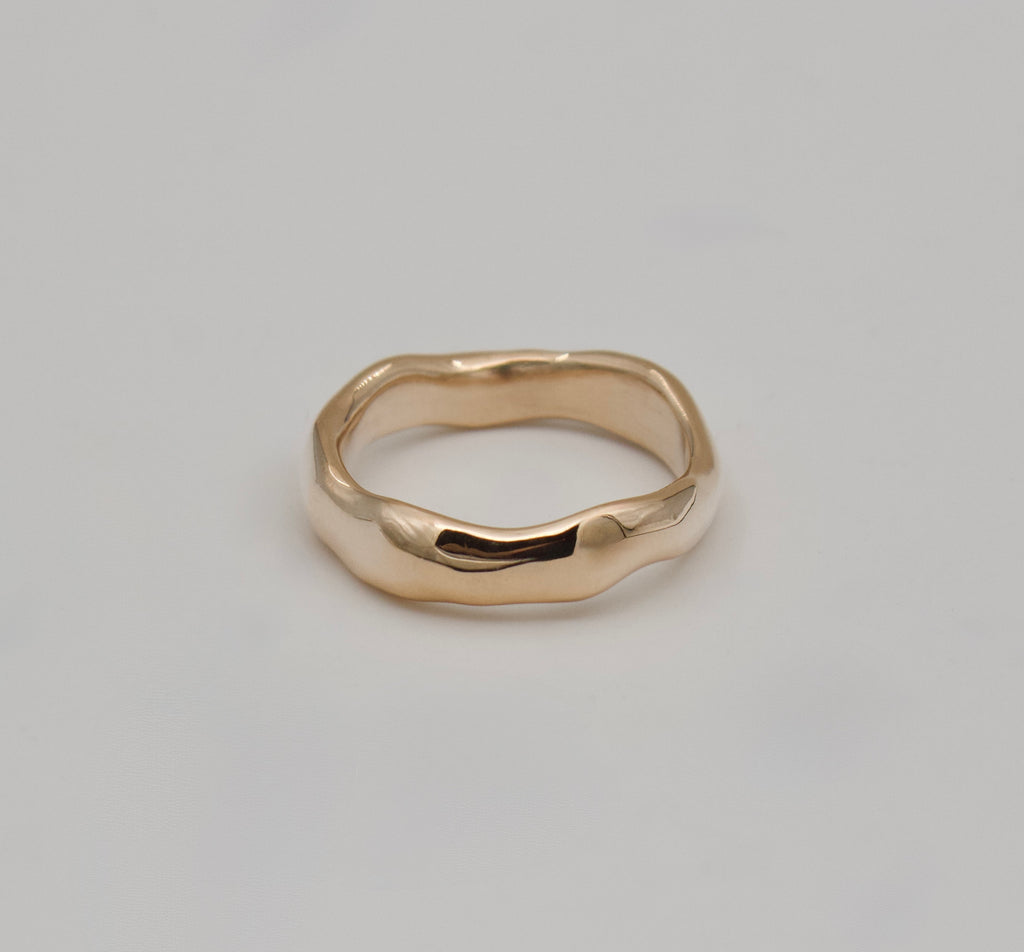 Slalom Ring | Solid 10k Gold