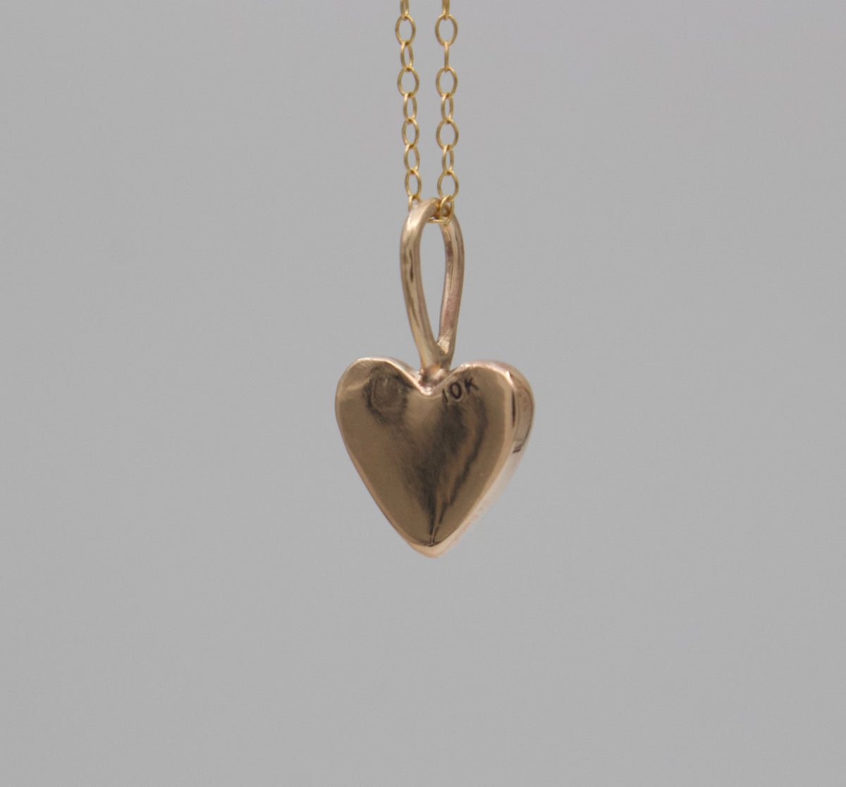 Solid Gold Heart Necklace
