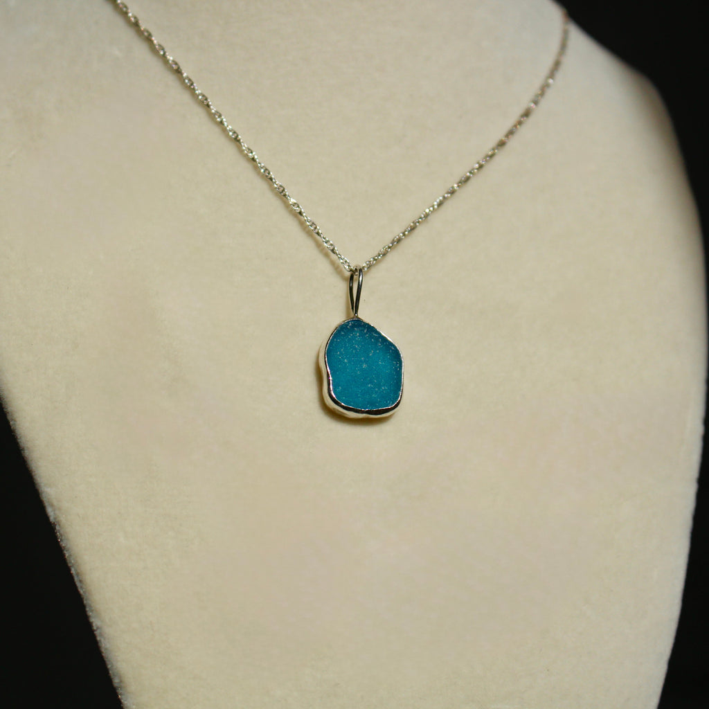 Turquoise Sea Glass Necklace