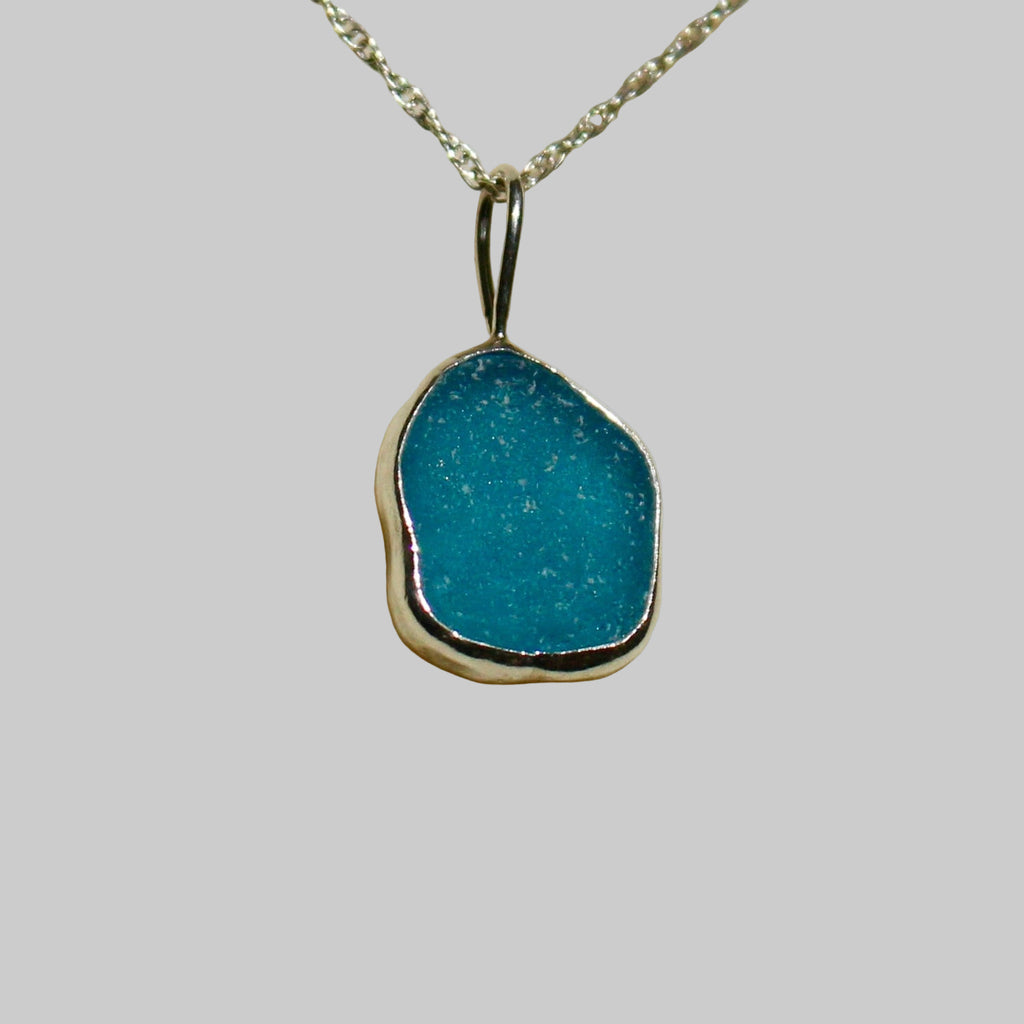 Turquoise Sea Glass Necklace