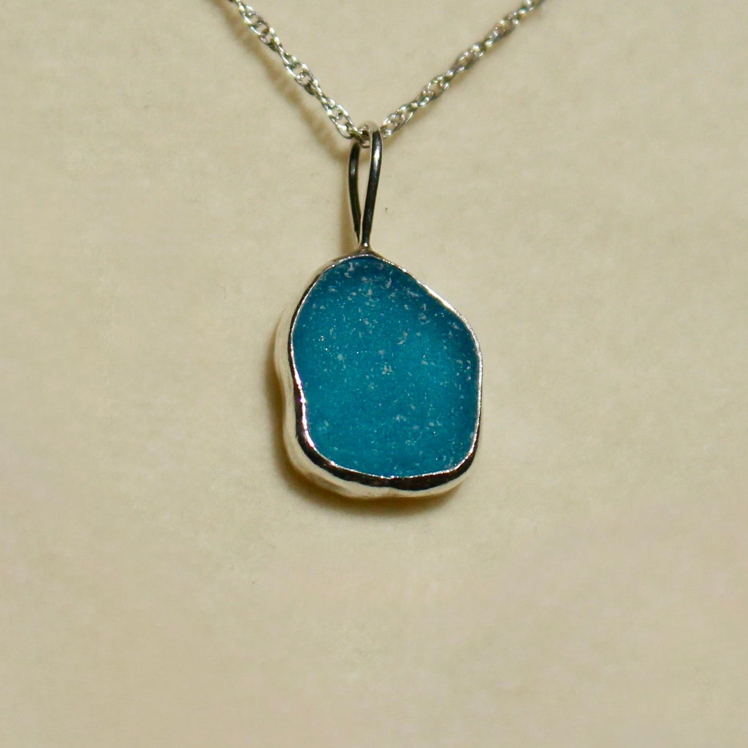 Turquoise Sea Glass Necklace