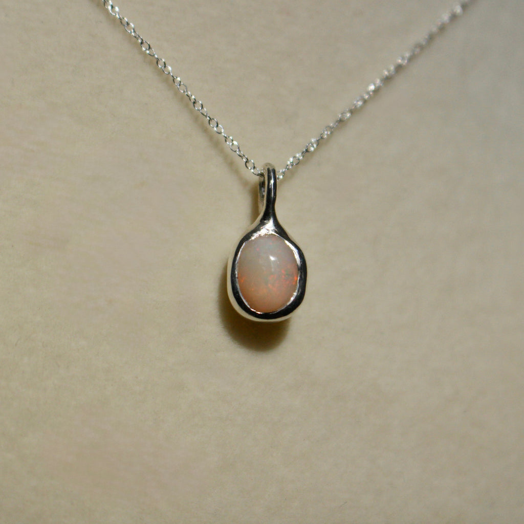 Ethiopian Opal Pendant Necklace