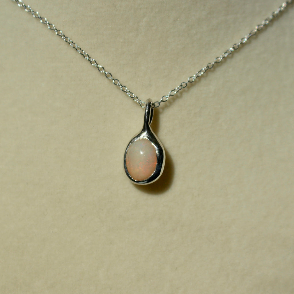 Ethiopian Opal Pendant Necklace