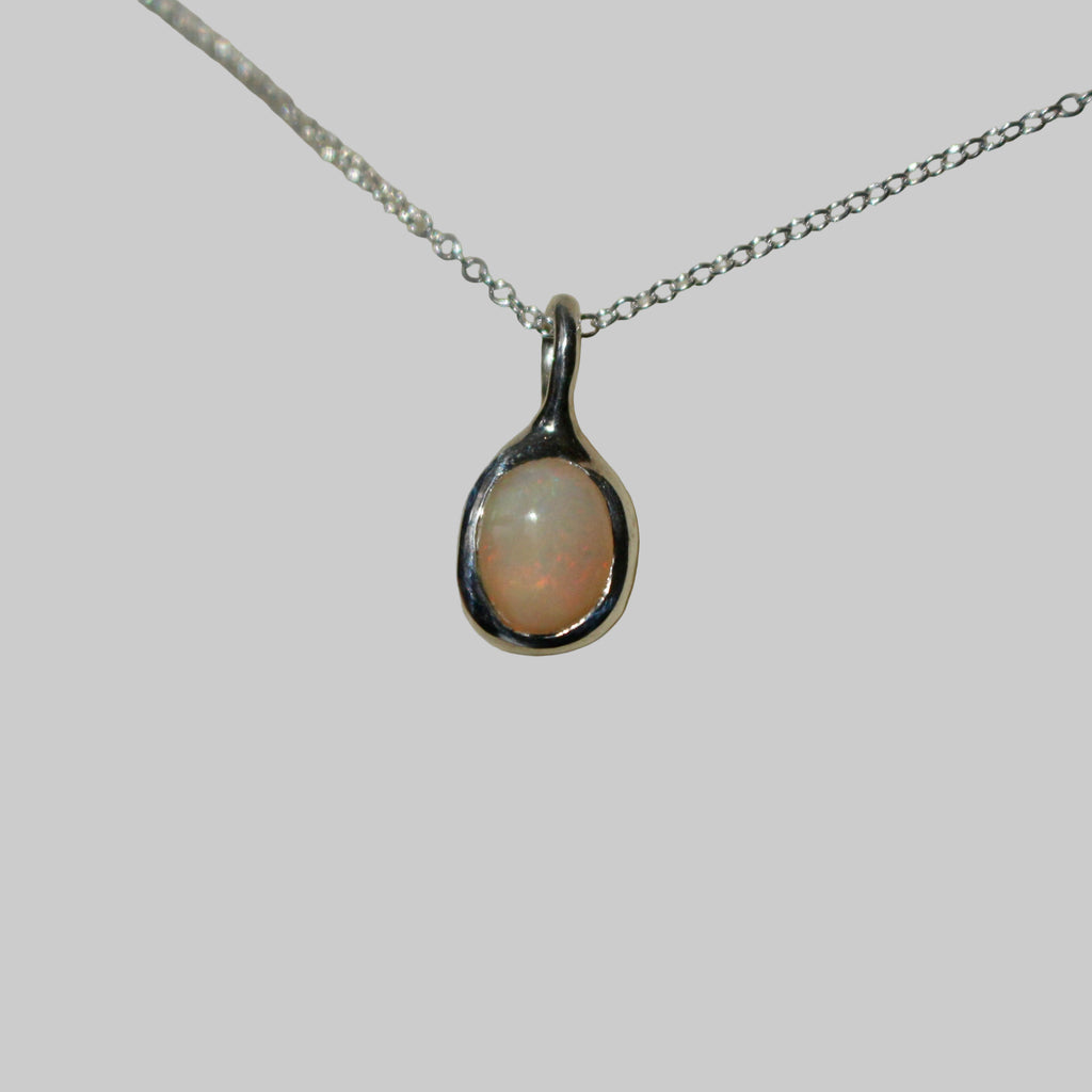 Ethiopian Opal Pendant Necklace