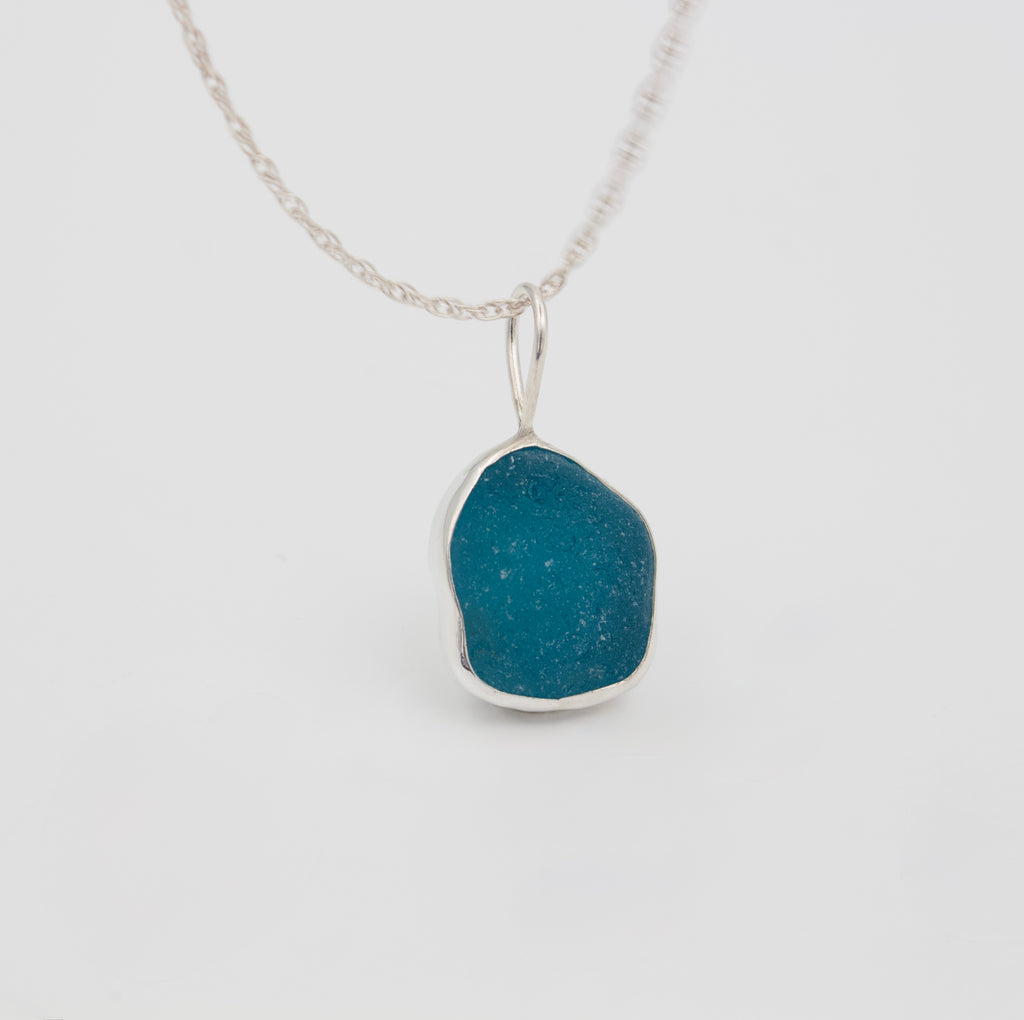 Turquoise Sea Glass Necklace