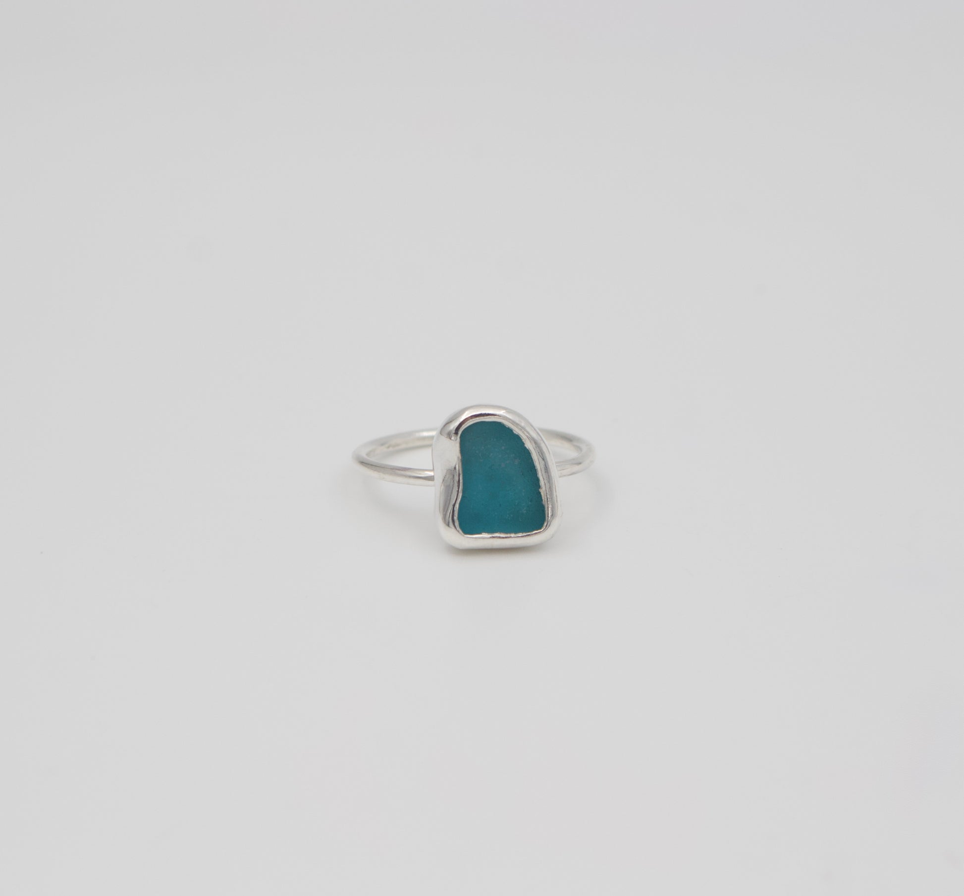 Silver Drift Ring | Sterling Silver Sea Glass Ring