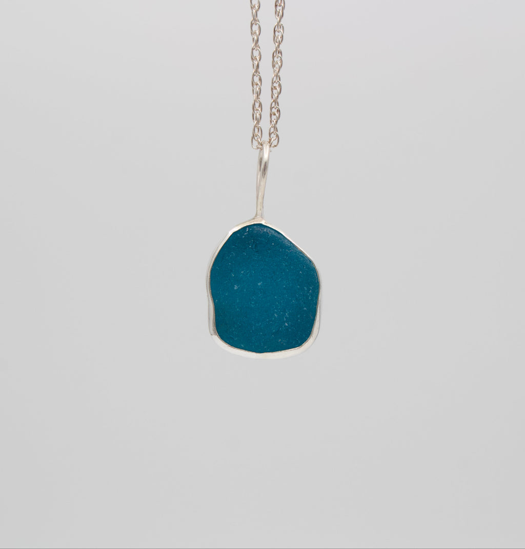 Turquoise Sea Glass Necklace
