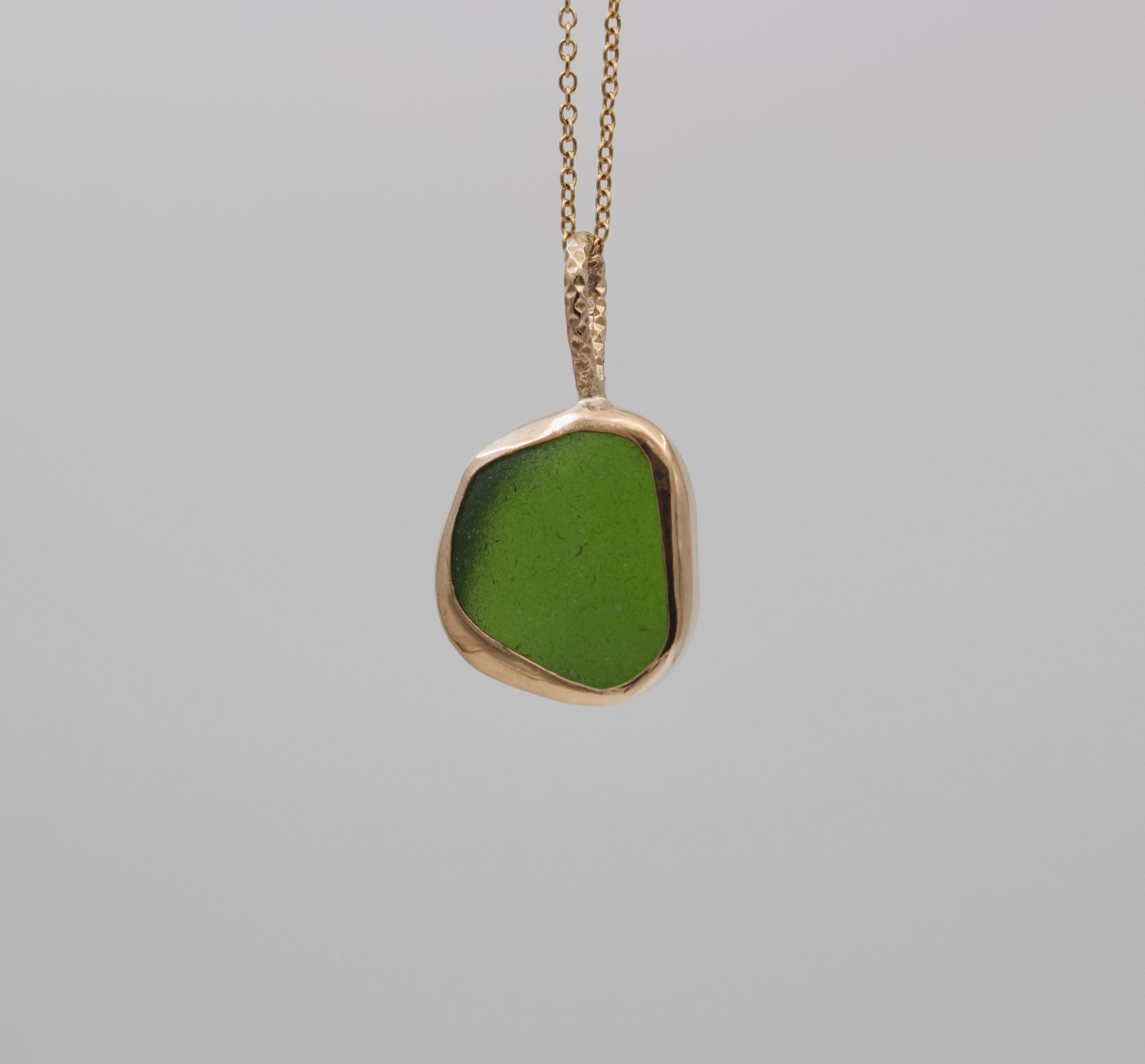 Golden Drift Sea Glass Necklaces