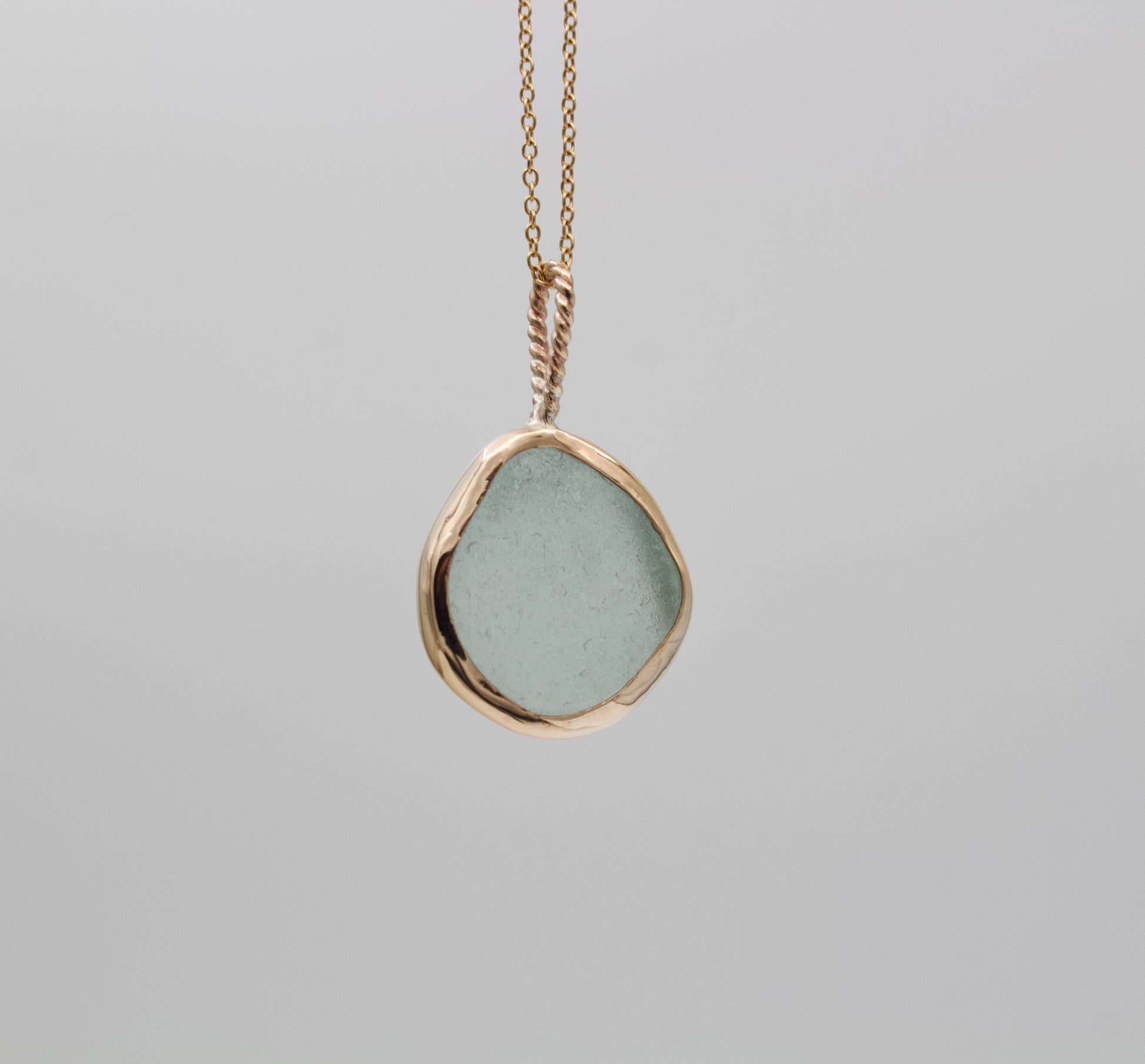 Golden Drift Sea Glass Necklaces