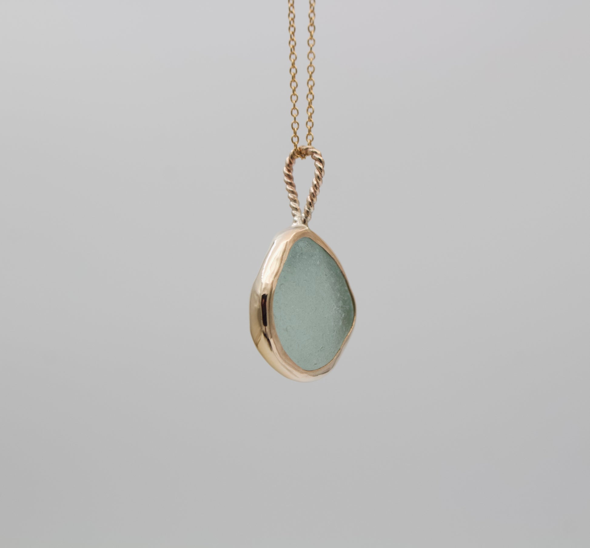 Golden Drift Sea Glass Necklaces