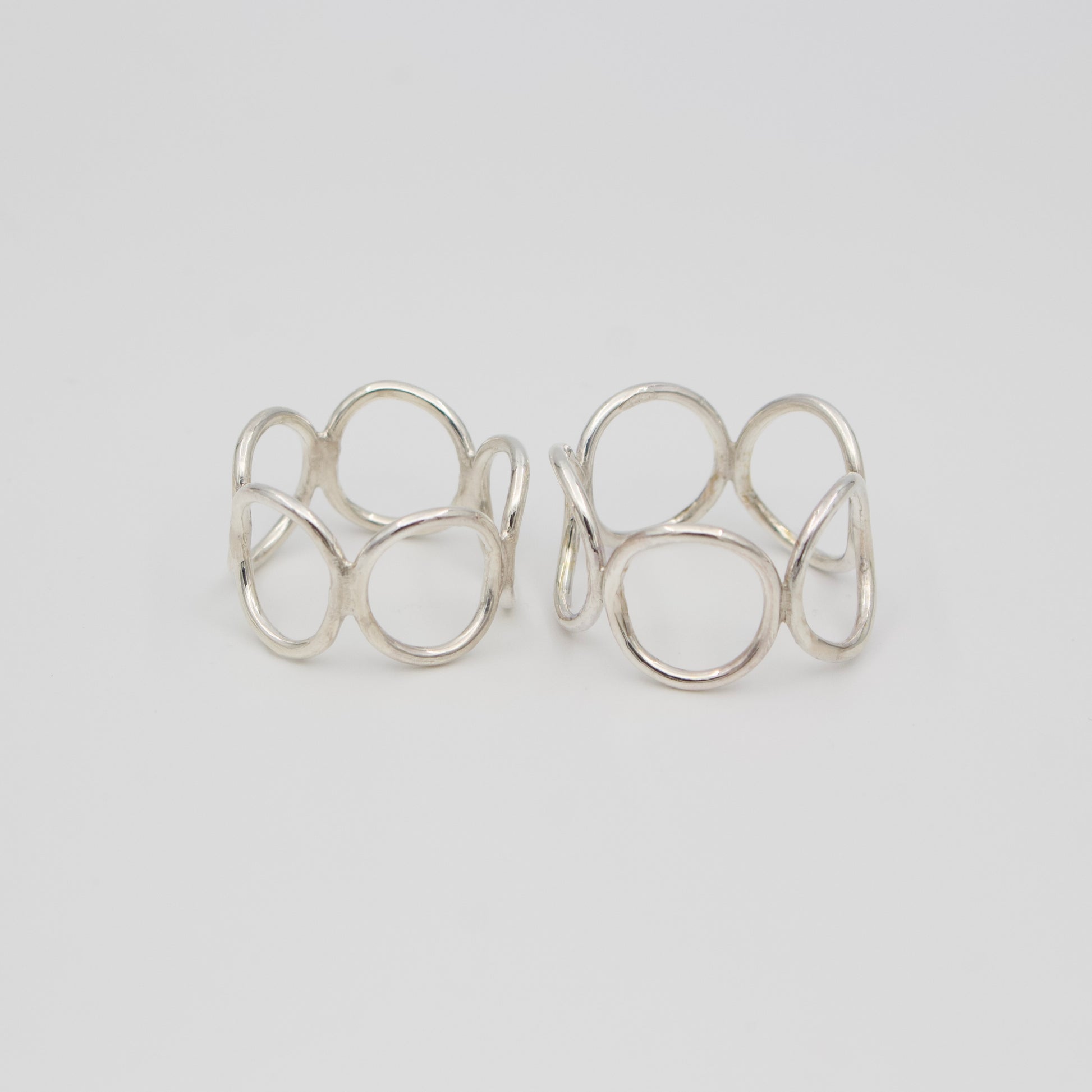 Sculptural Circle Ring | Sterling Silver