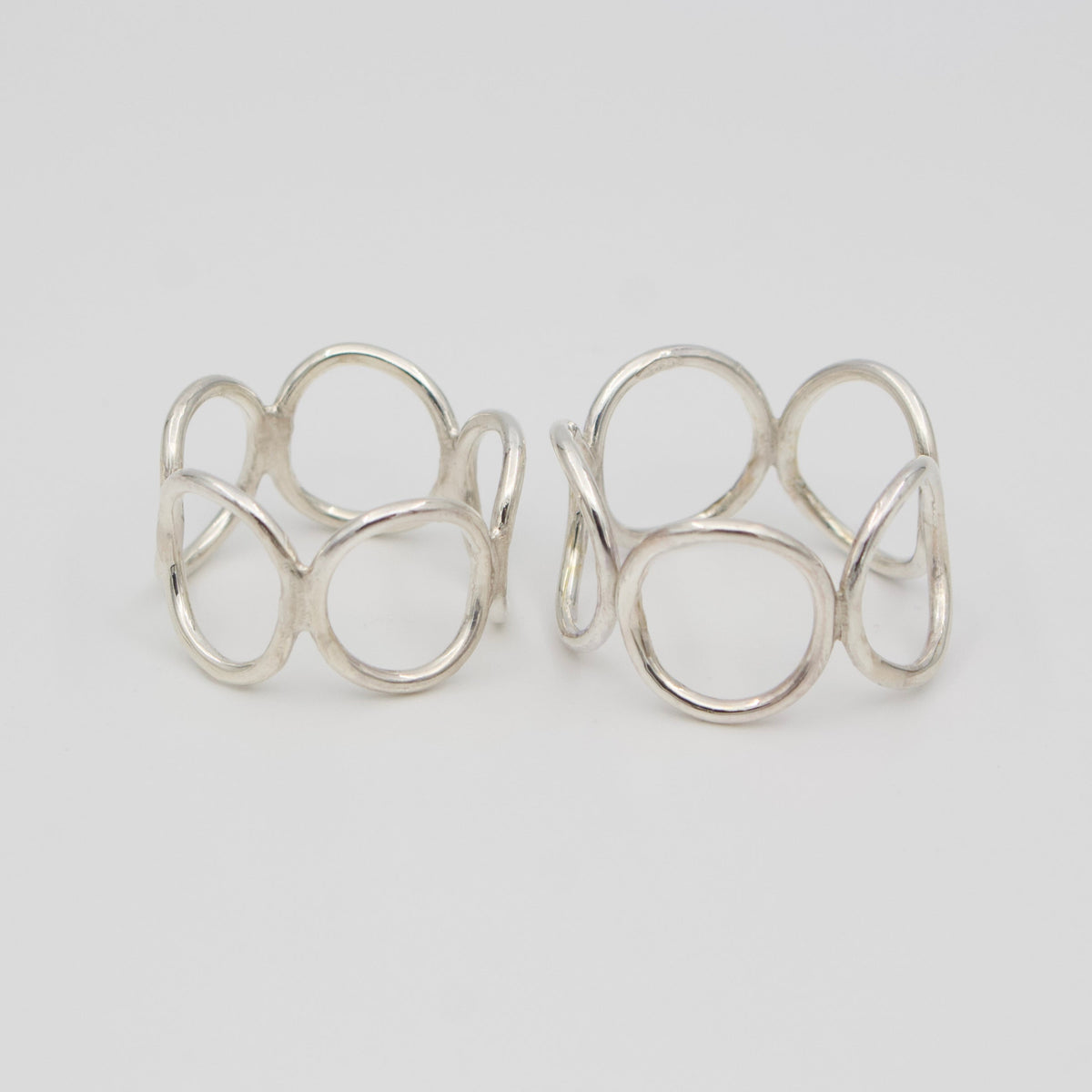 Sterling Silver Circle Wraparound Ring