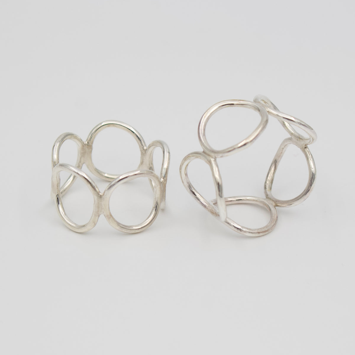 Sterling Silver Circle Wraparound Ring