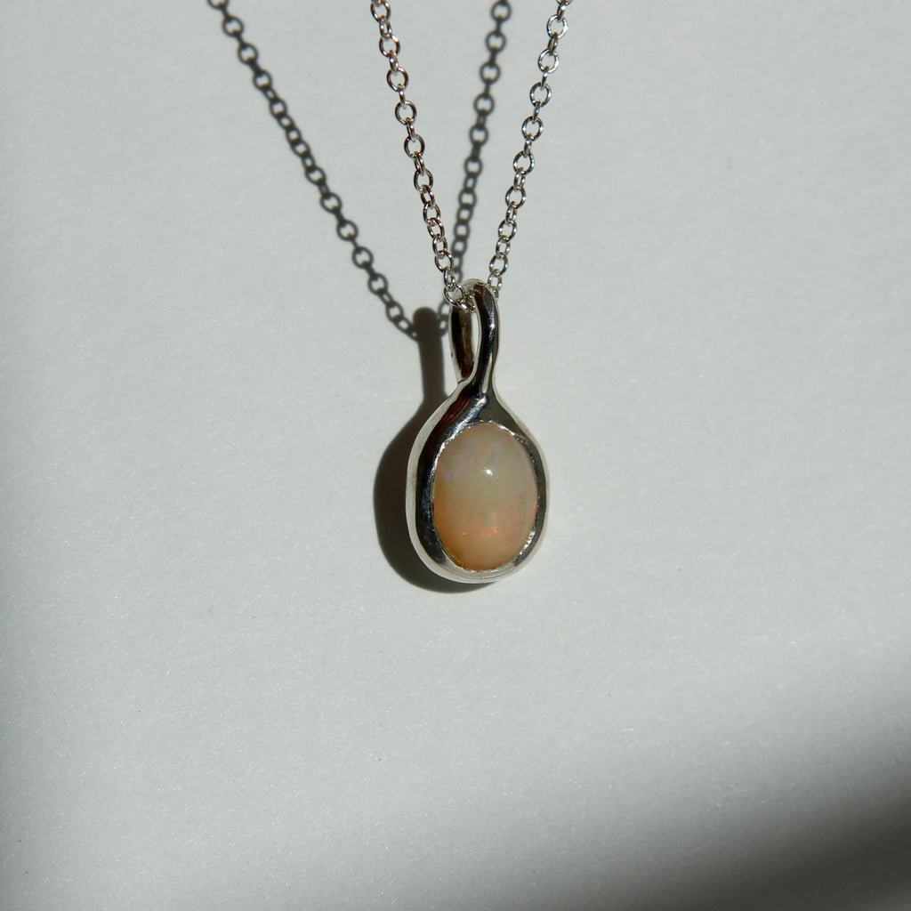 Ethiopian Opal Pendant Necklace