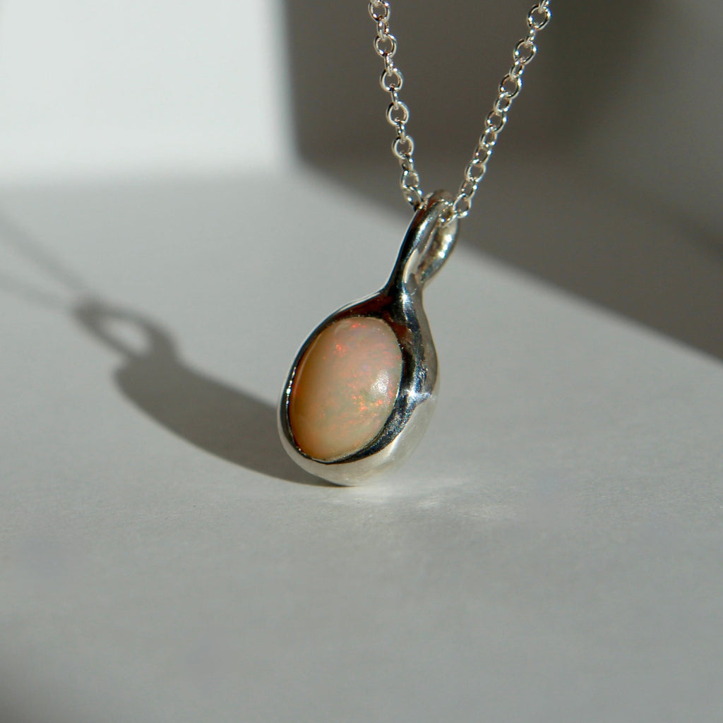 Ethiopian Opal Pendant Necklace