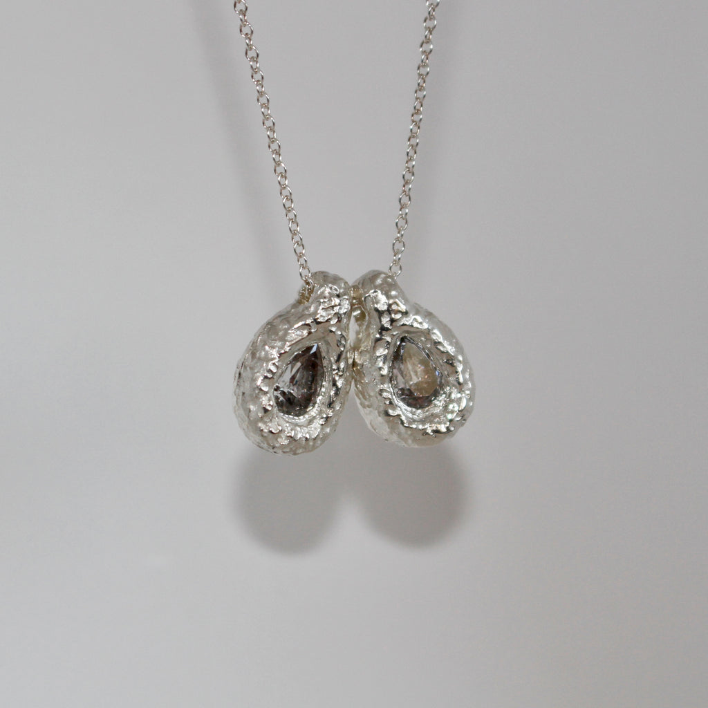 Ember Drop Pear Necklace