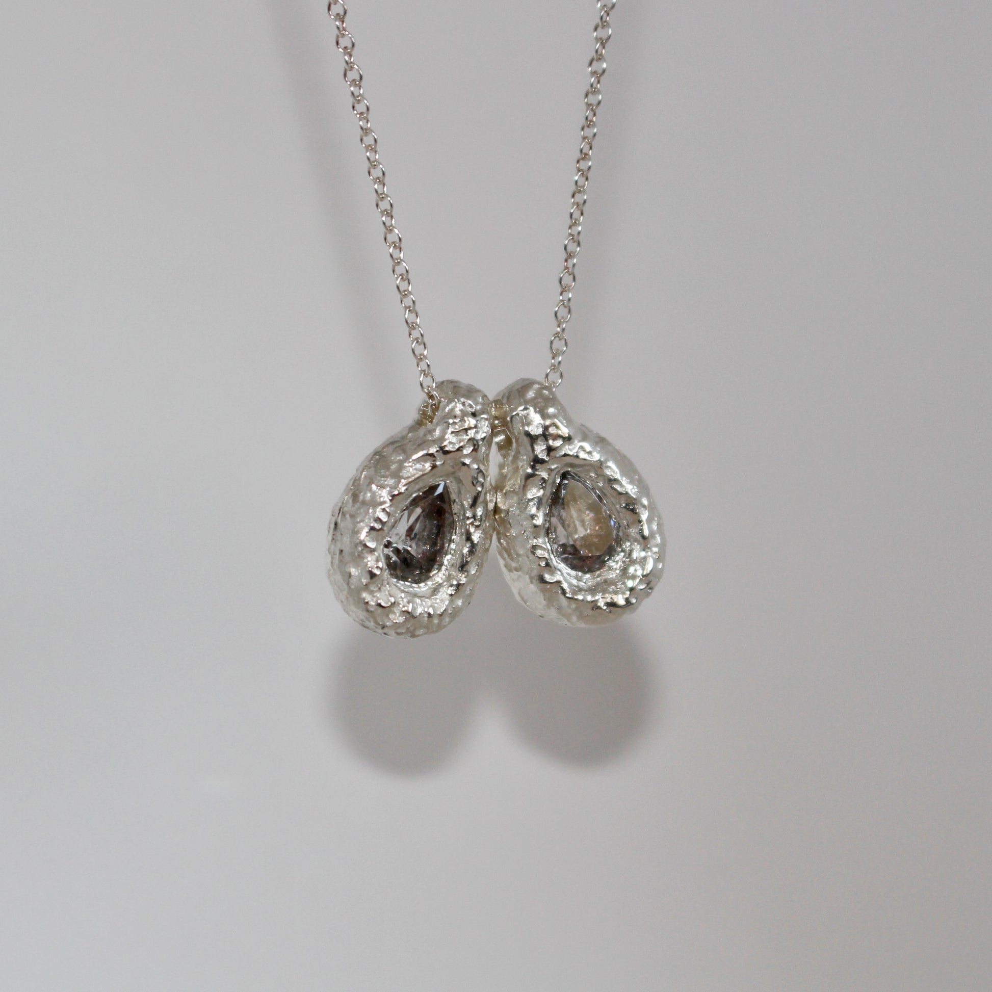 Ember Drop Pear Necklace
