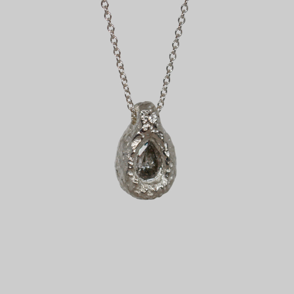Ember Drop Pear Necklace