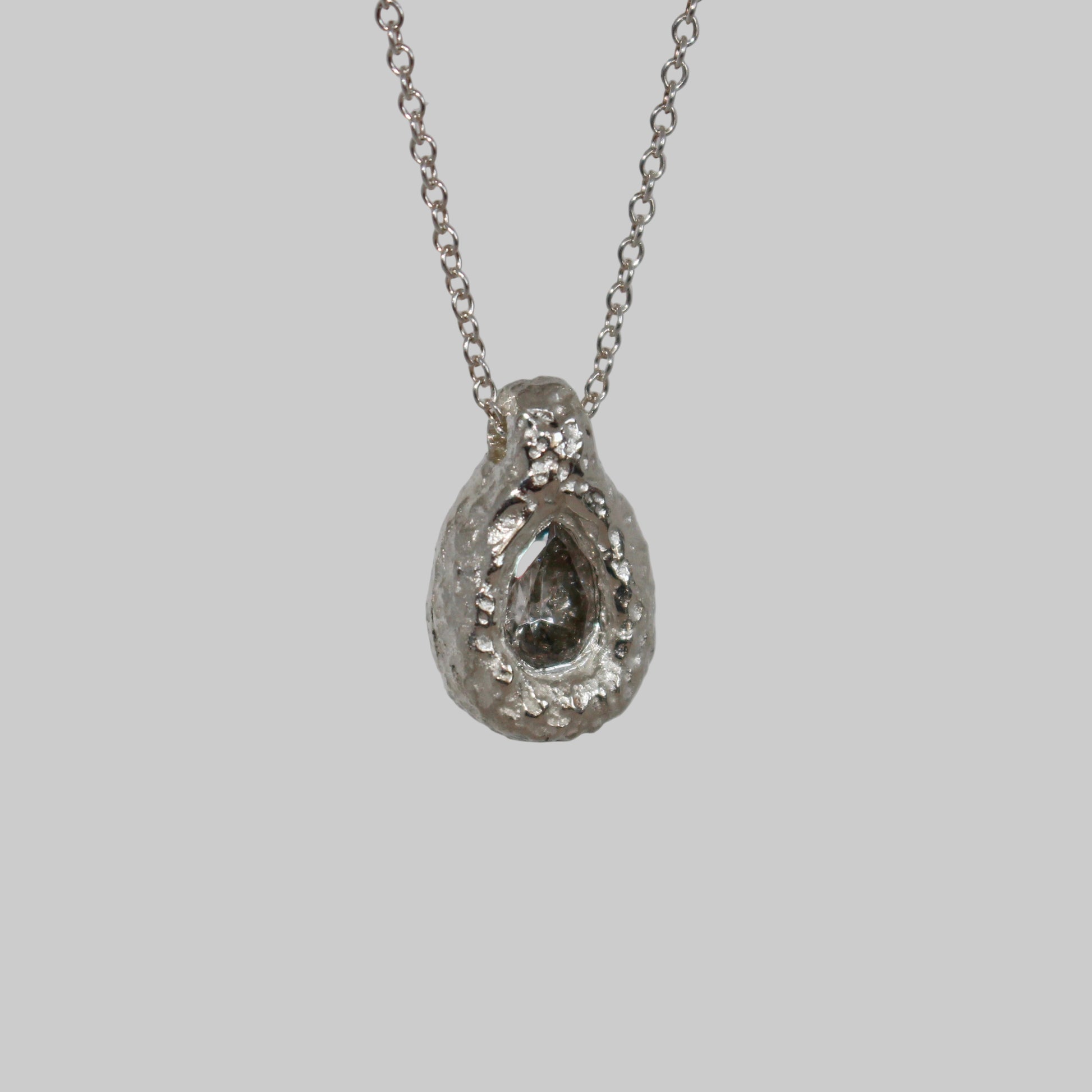 Ember Drop Pear Necklace
