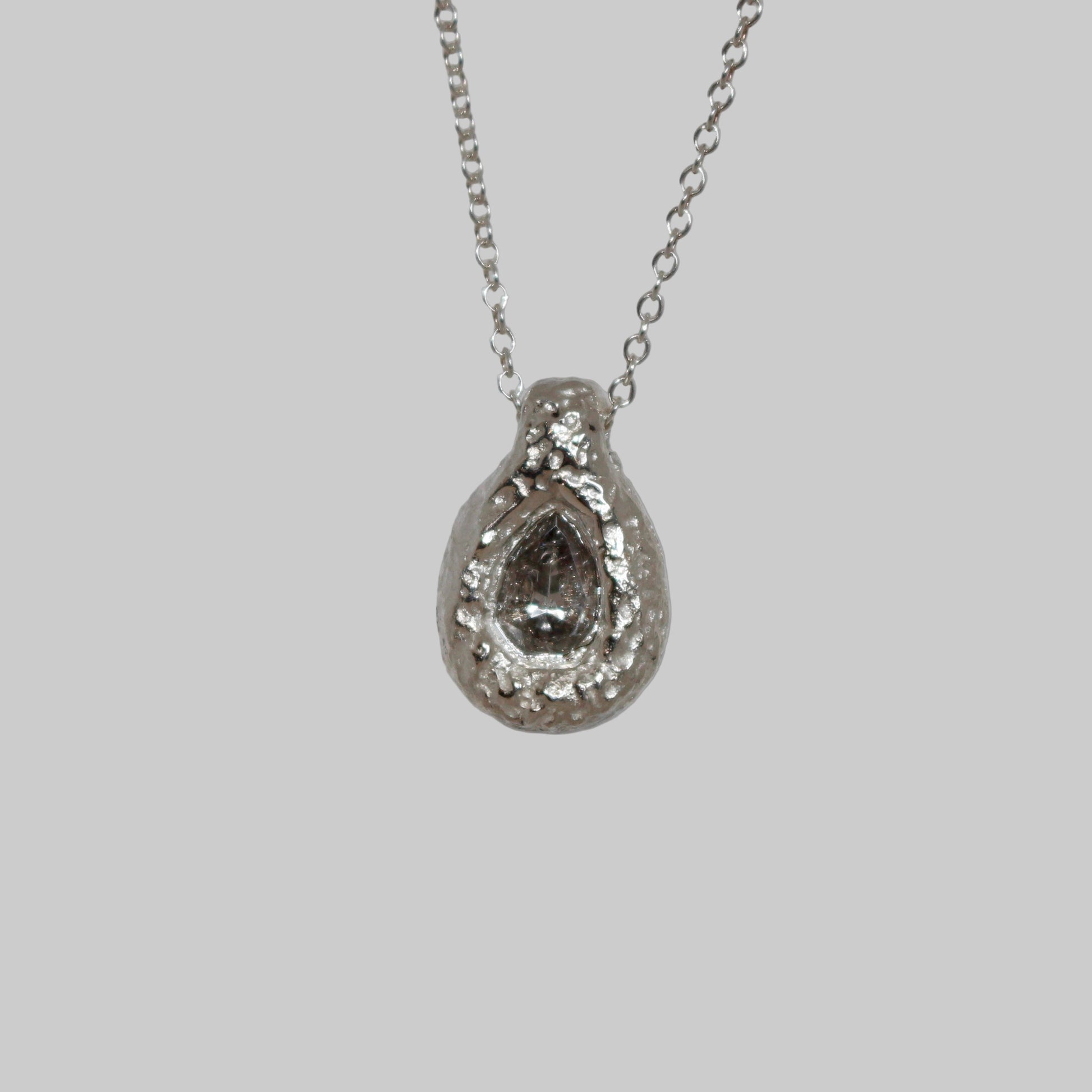 Ember Drop Pear Necklace