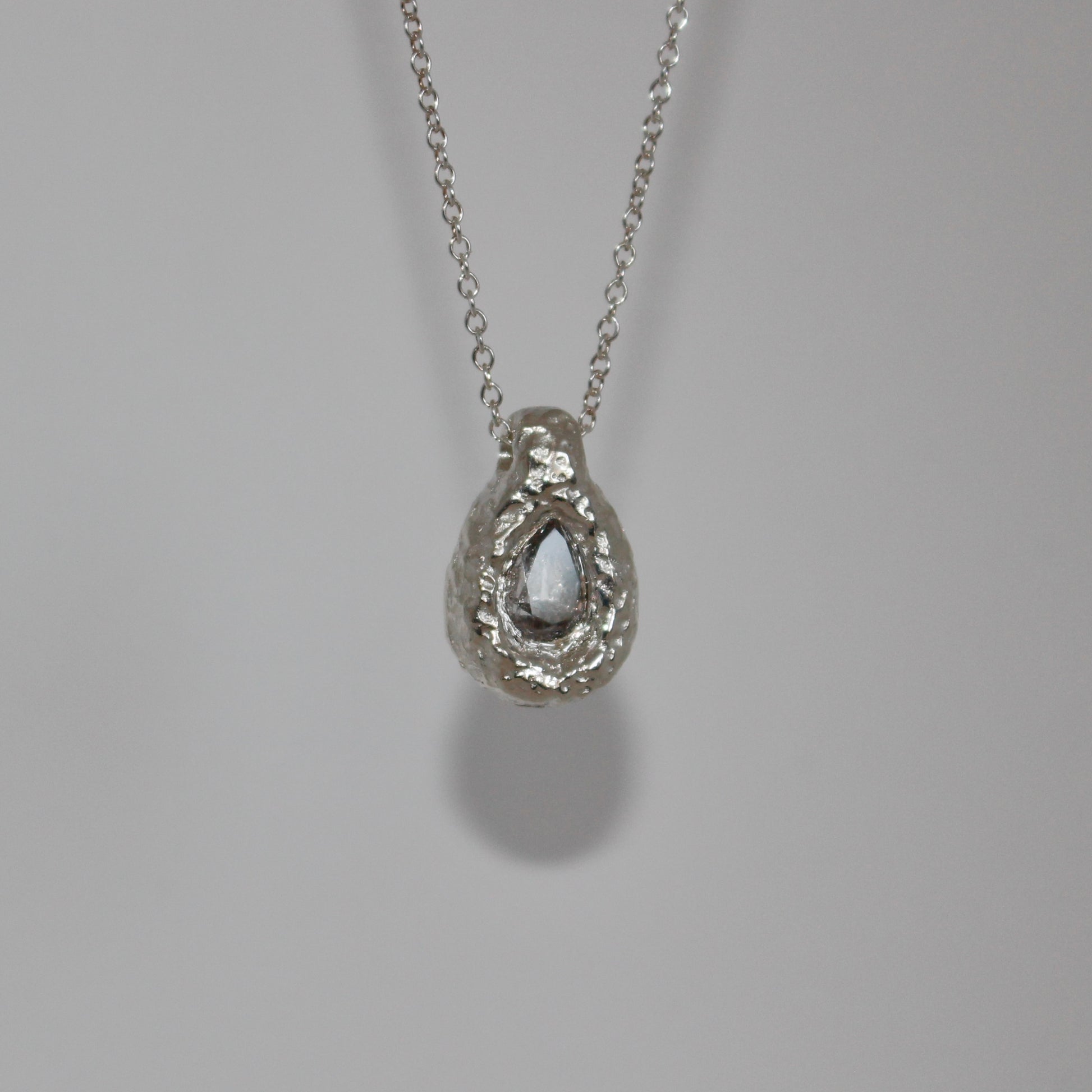 Ember Drop Pear Necklace