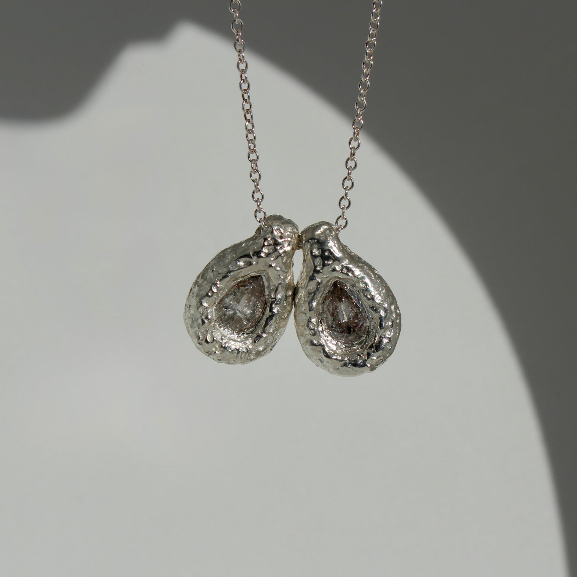 Ember Drop Pear Necklace