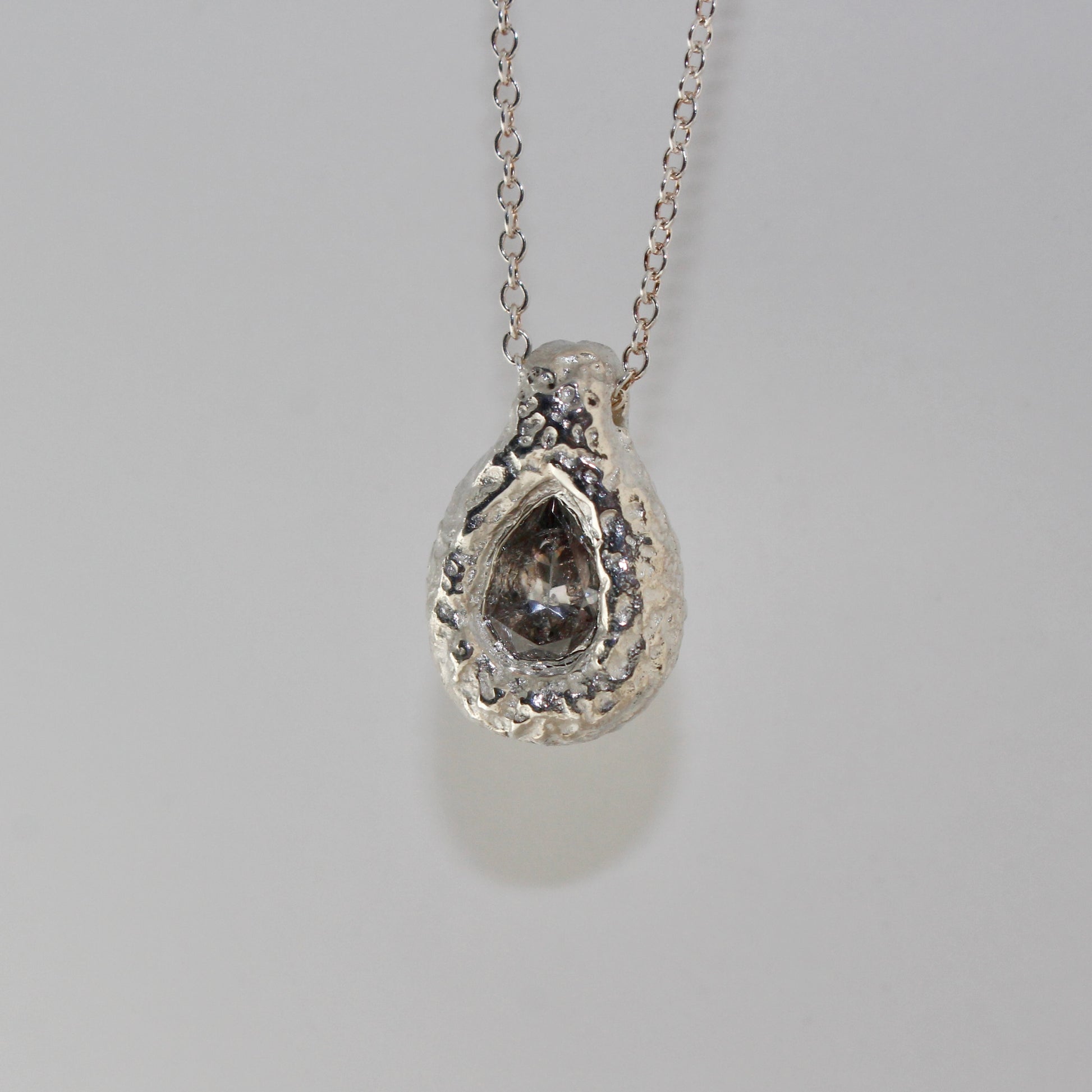 Ember Drop Pear Necklace