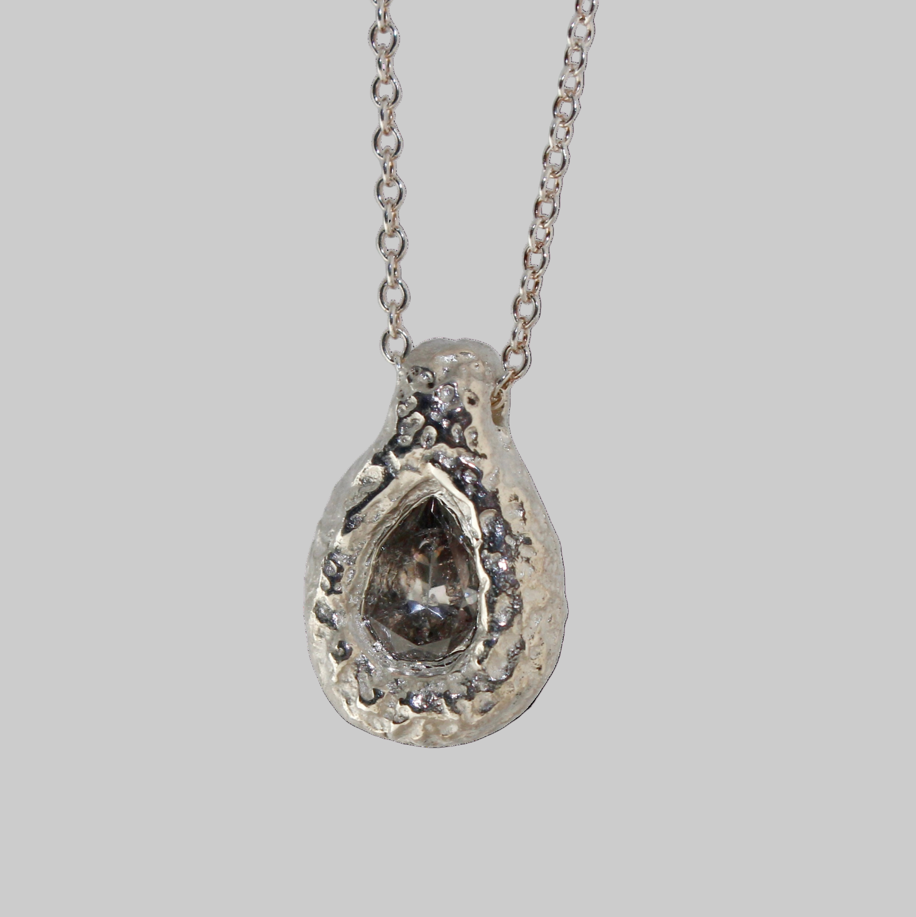 Ember Drop Pear Necklace