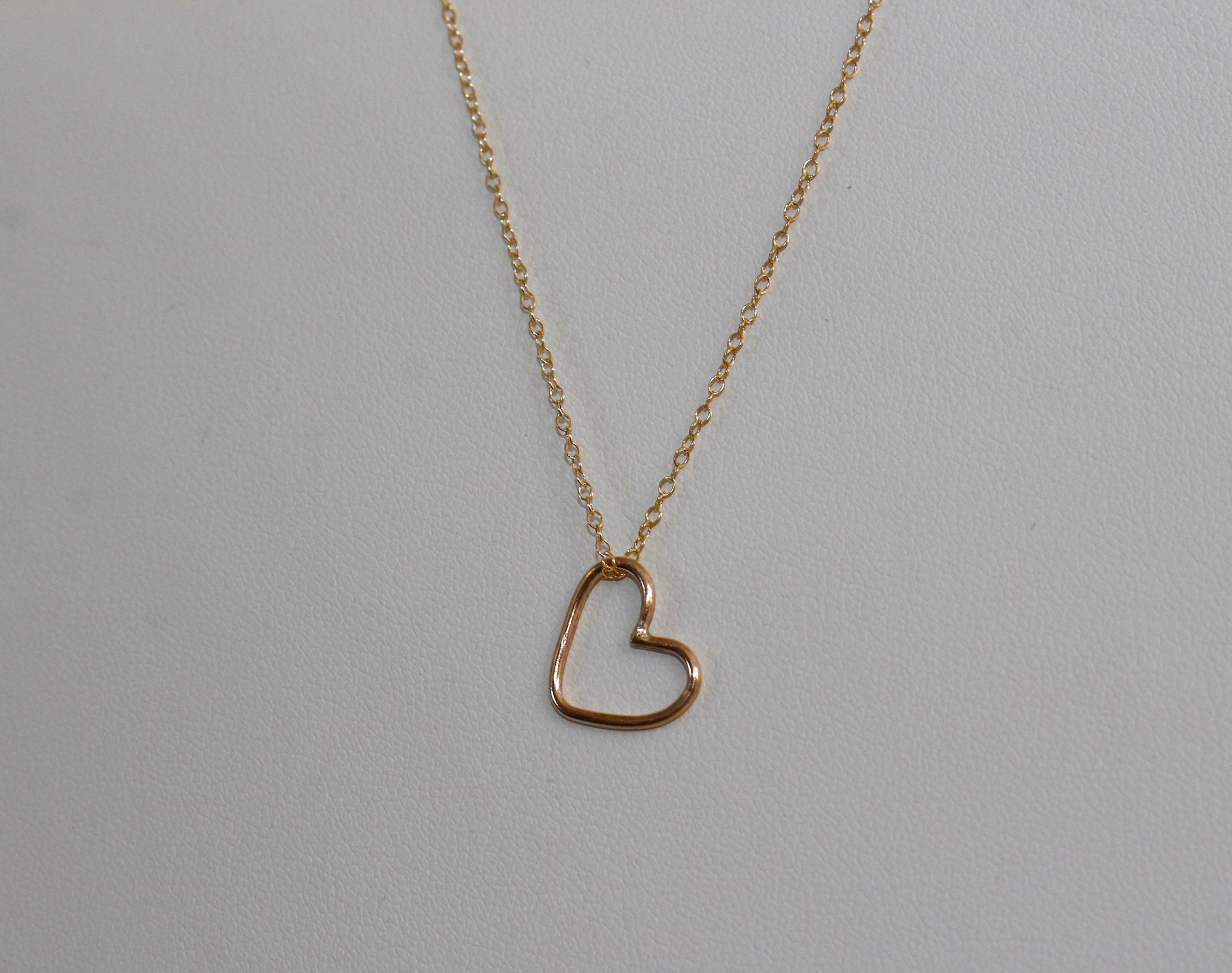 Heart Bracelet and Necklace in 14k Gold Fill and Sterling Silver