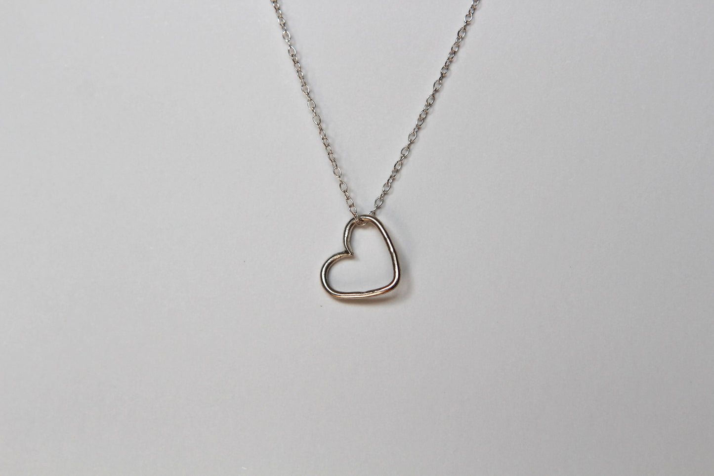 Heart Bracelet and Necklace in 14k Gold Fill and Sterling Silver