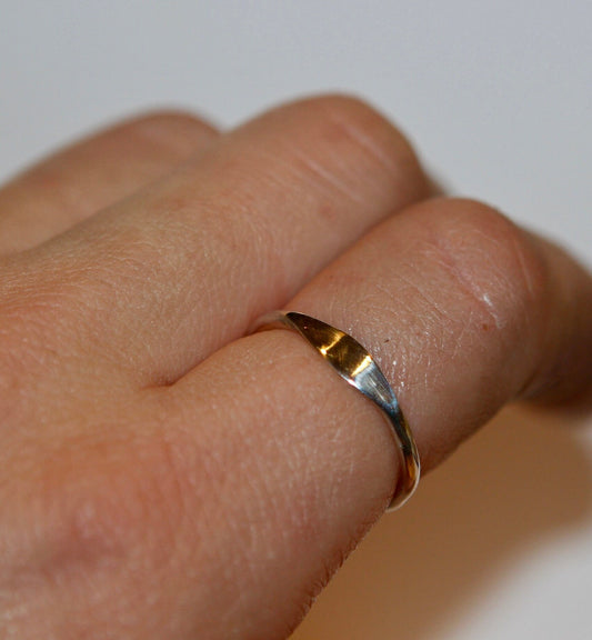 Signet Ring Available in Sterling Silver and 14k Gold Fill