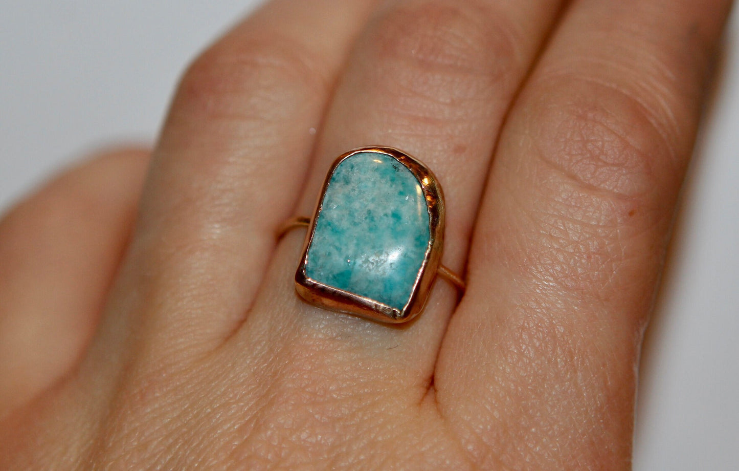 Amazonite Ring in 14k Gold Fill - Size 6.75