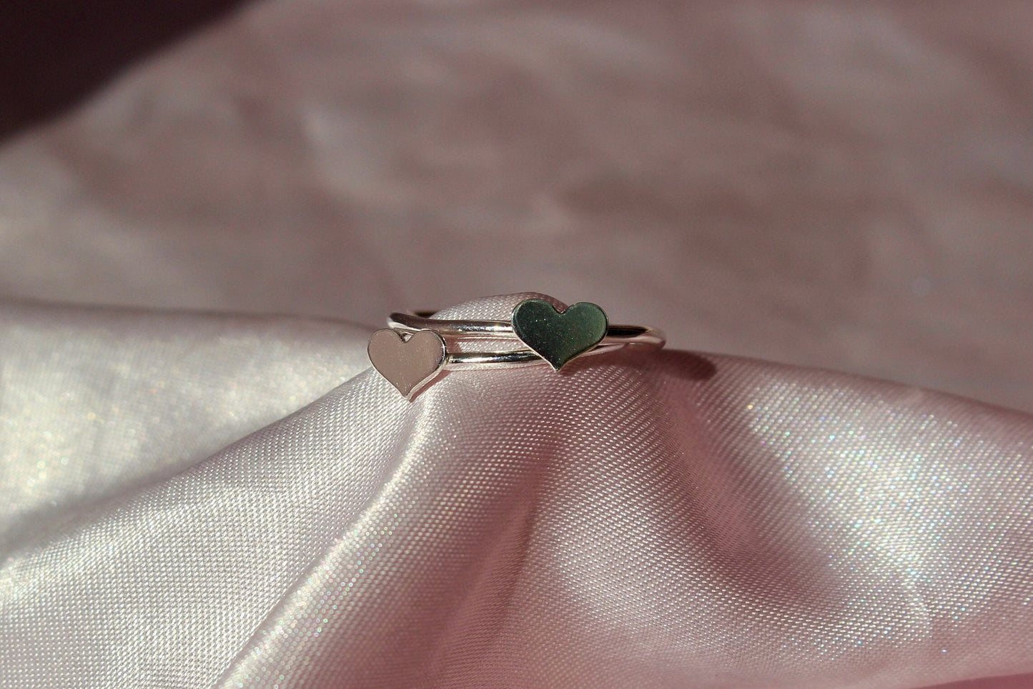 Tiny Heart Ring in Sterling Silver