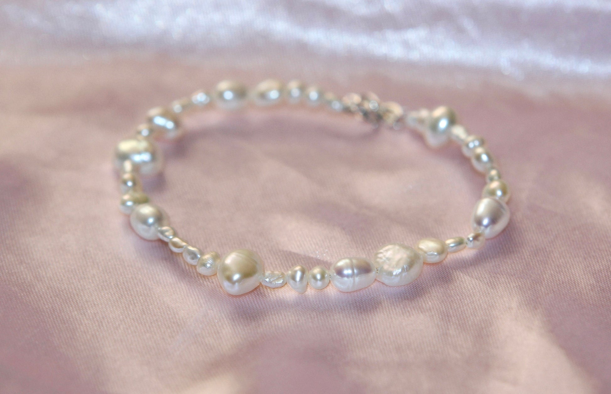 Freshwater Pearl Bracelet Available in Sterling Silver and 14k Gold Fill