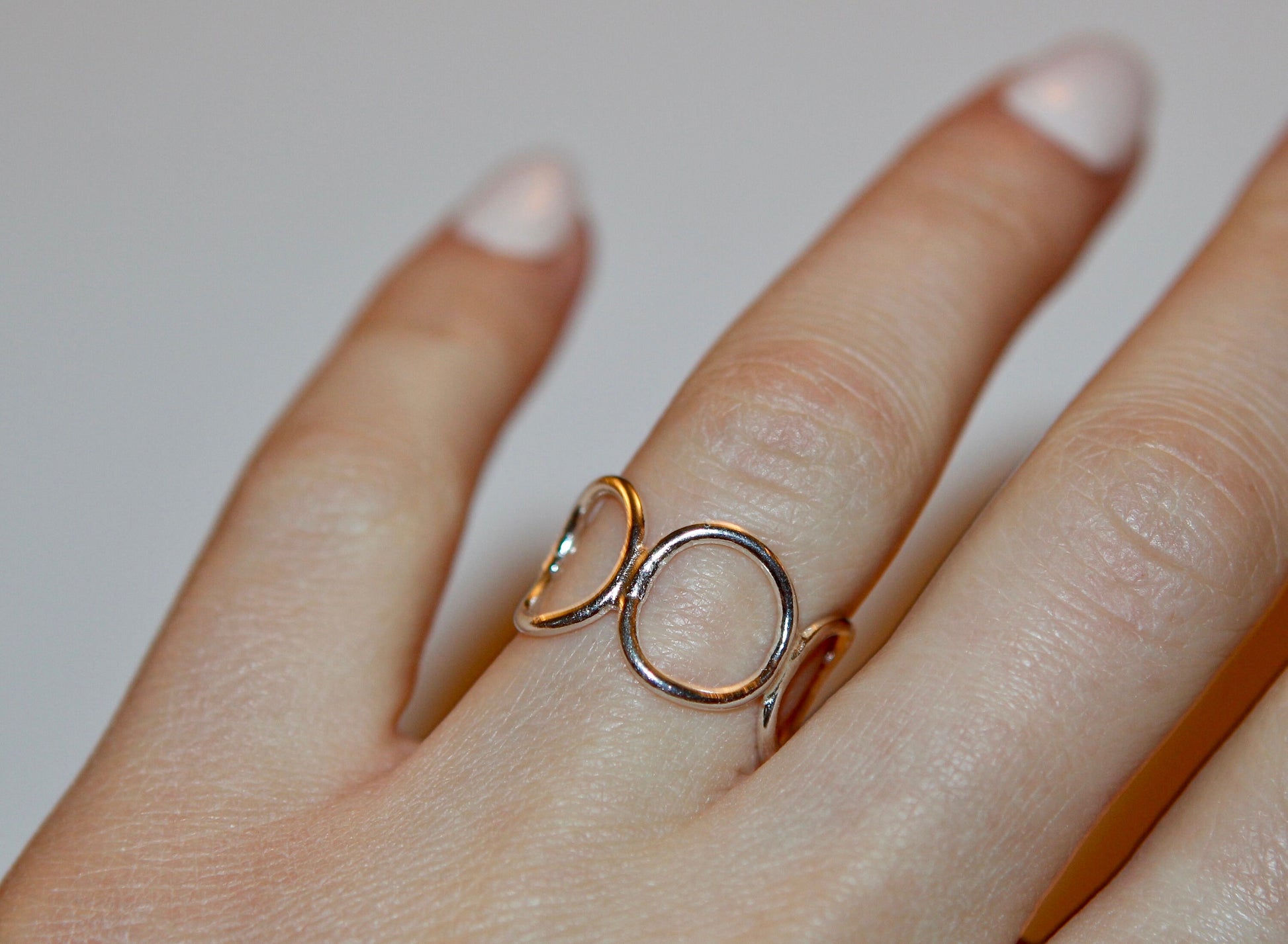 Sterling Silver Circle Wraparound Statement Ring