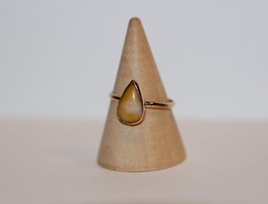 Stunning Ethiopian Opal Rings in Sterling Silver and 14k Gold Fill - Arrives in time for Christmas