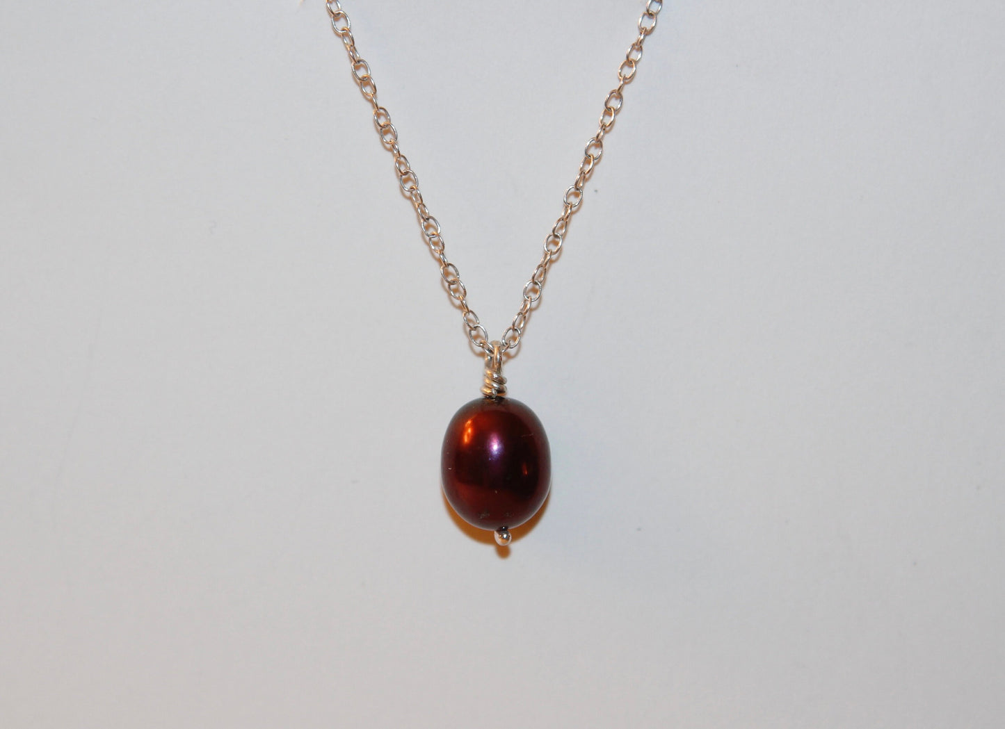 Authentic Japanese Purple Pearl Necklace Available in Sterling Silver and 14k Gold Fill