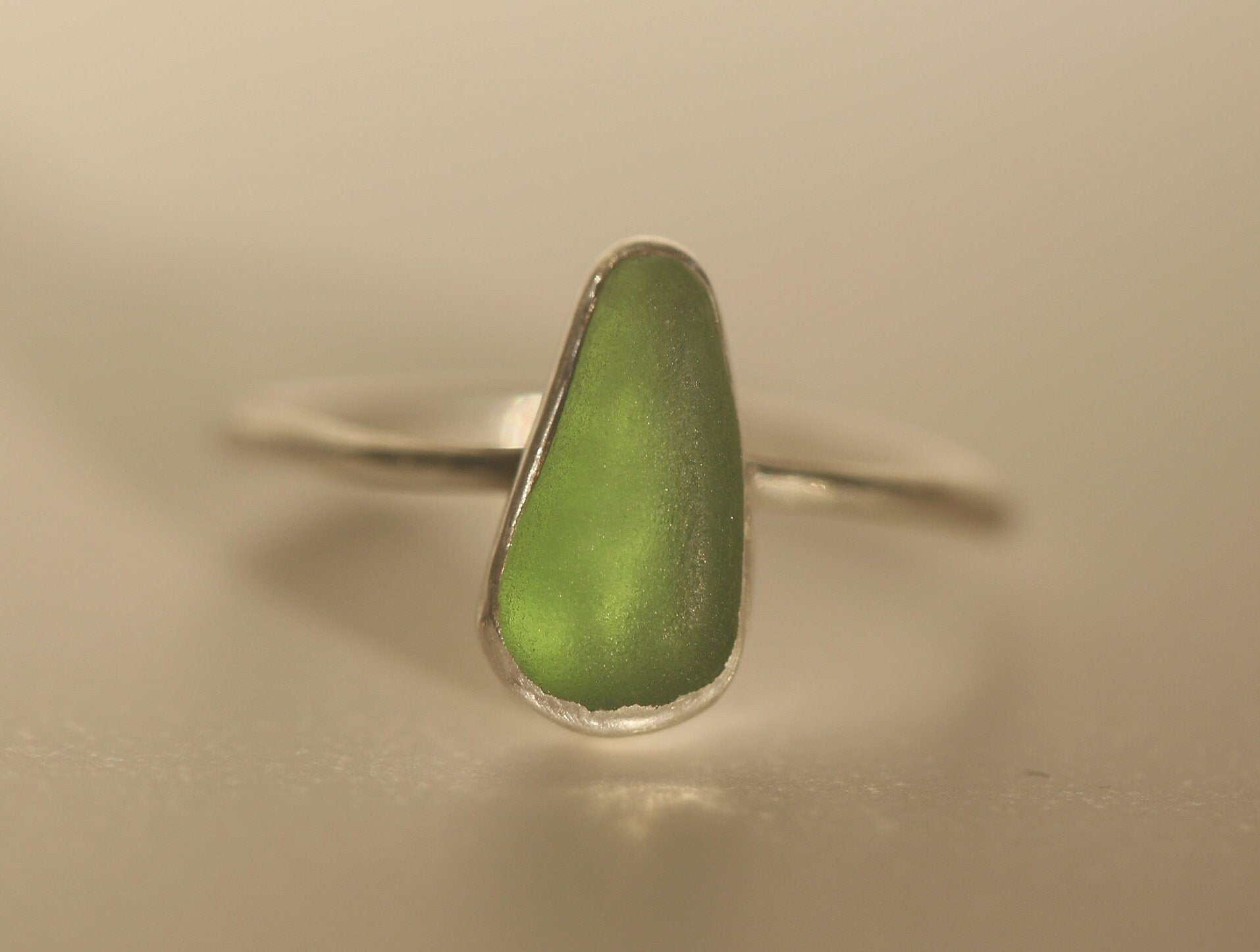 Sea Glass Rings - Sterling Silver