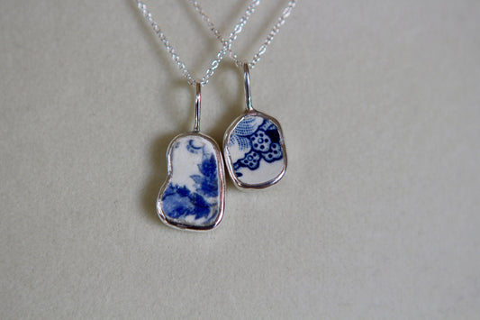 Sterling Silver Sea Pottery Necklaces