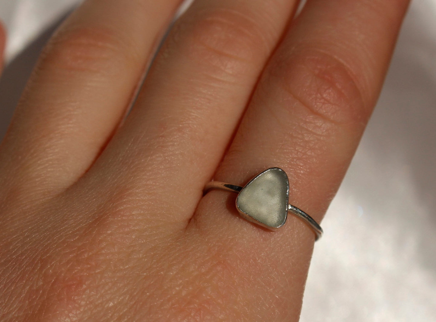 Sea Glass Rings - Sterling Silver