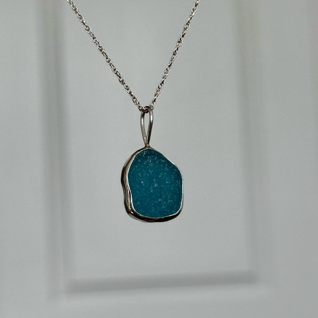 Turquoise Sea Glass Necklace