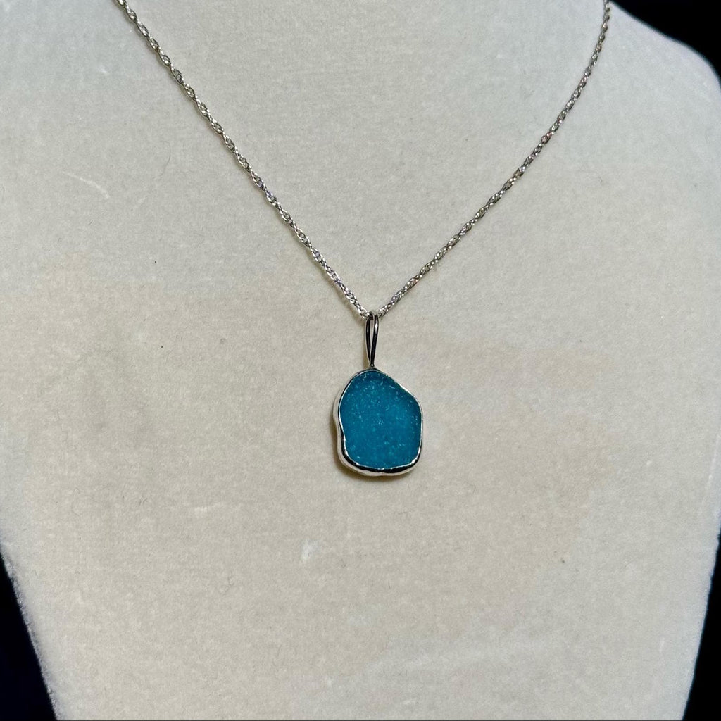 Turquoise Sea Glass Necklace