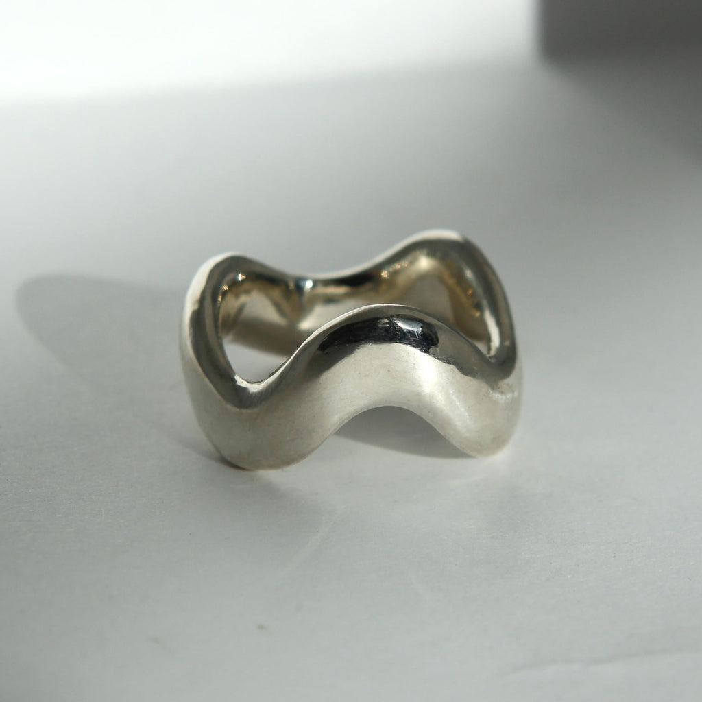 Oscillate Ring Made From Recycled Sterling Silver
