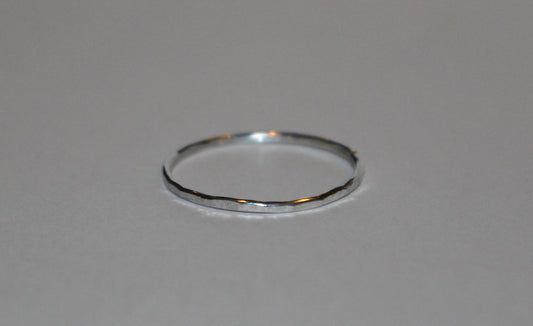 Sterling Silver Stacking Ring, Waterproof and Tarnish resistant, Delicate Thin Stacking Ring